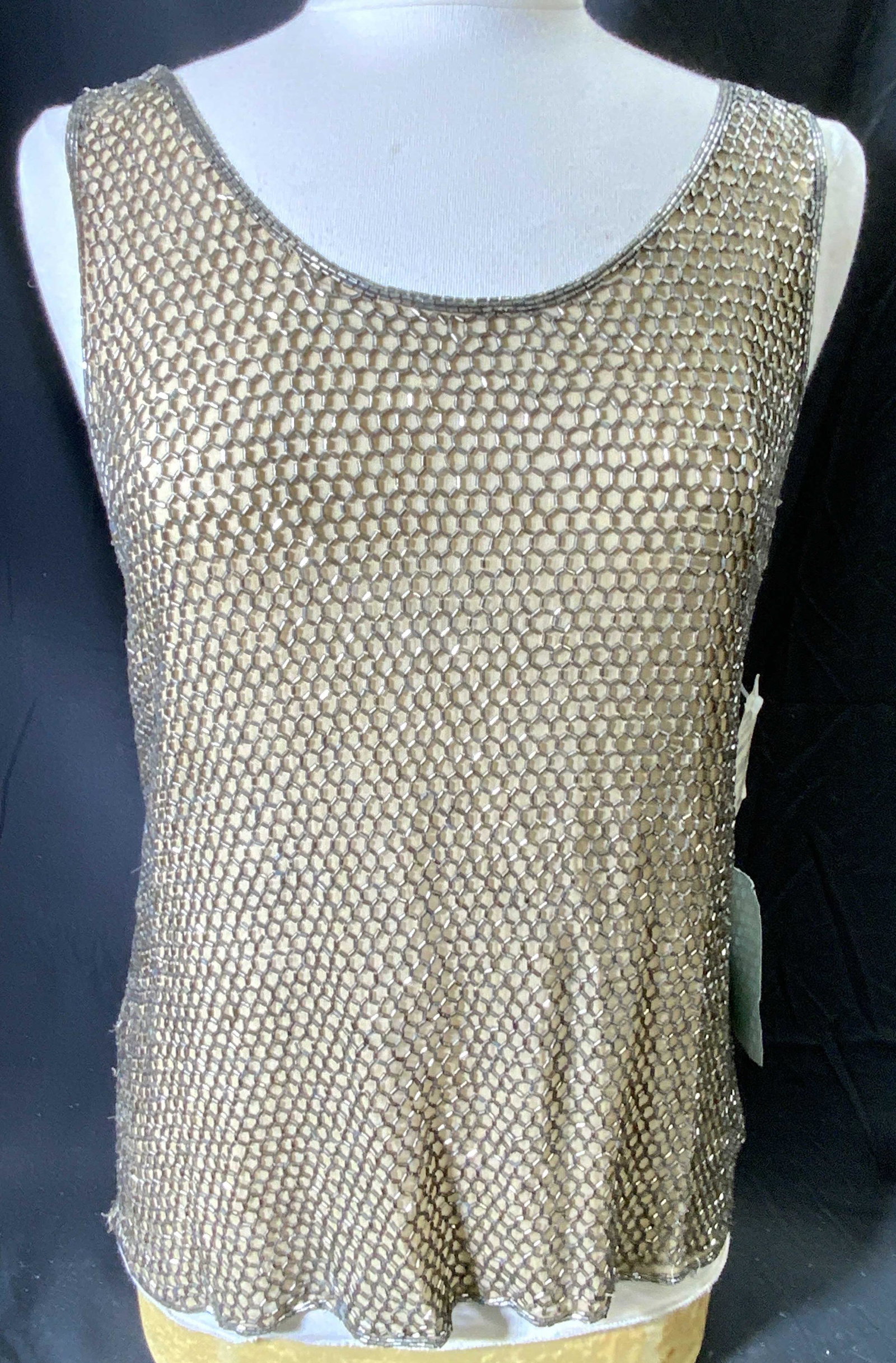 CELINE Silk Beaded Sleeveless Top NEW W TAG (1 of 6)