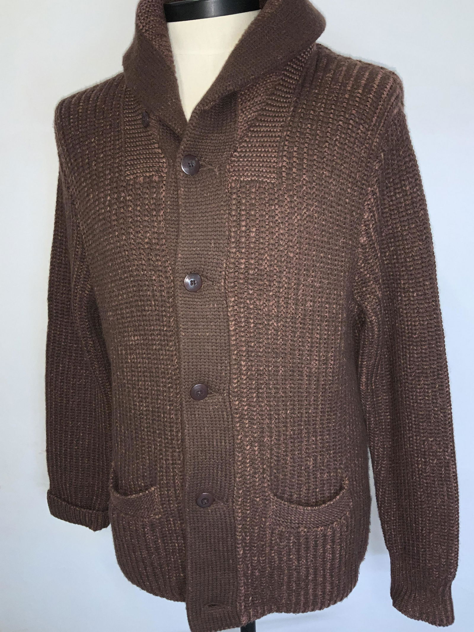 Ralph Lauren Brown Wool & Cashmere Cardigan (1 of 6)