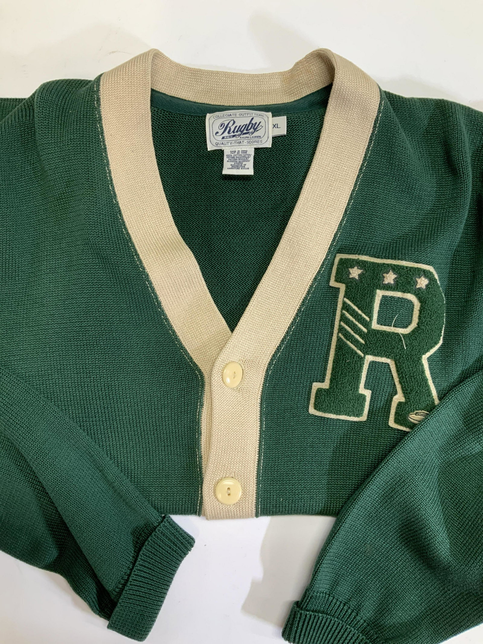 RL Rugby College Cotton Cardigan (1 of 4)