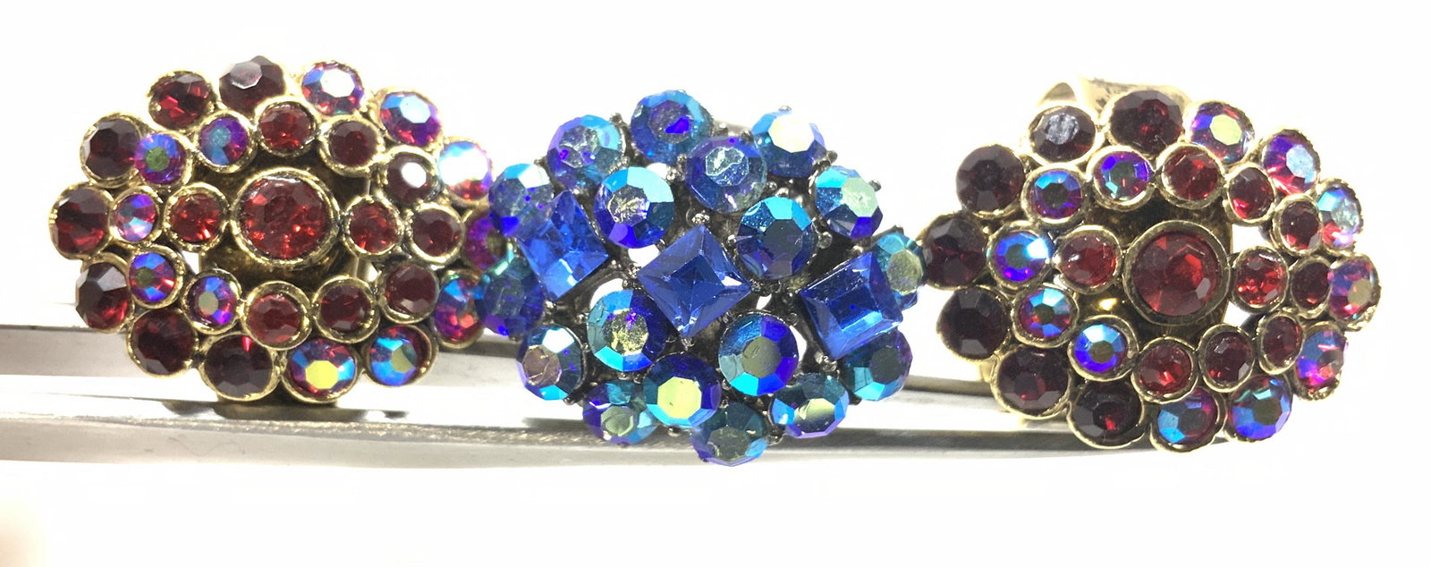 Aurora Borealis Crystal  Rings, 3 (1 of 3)