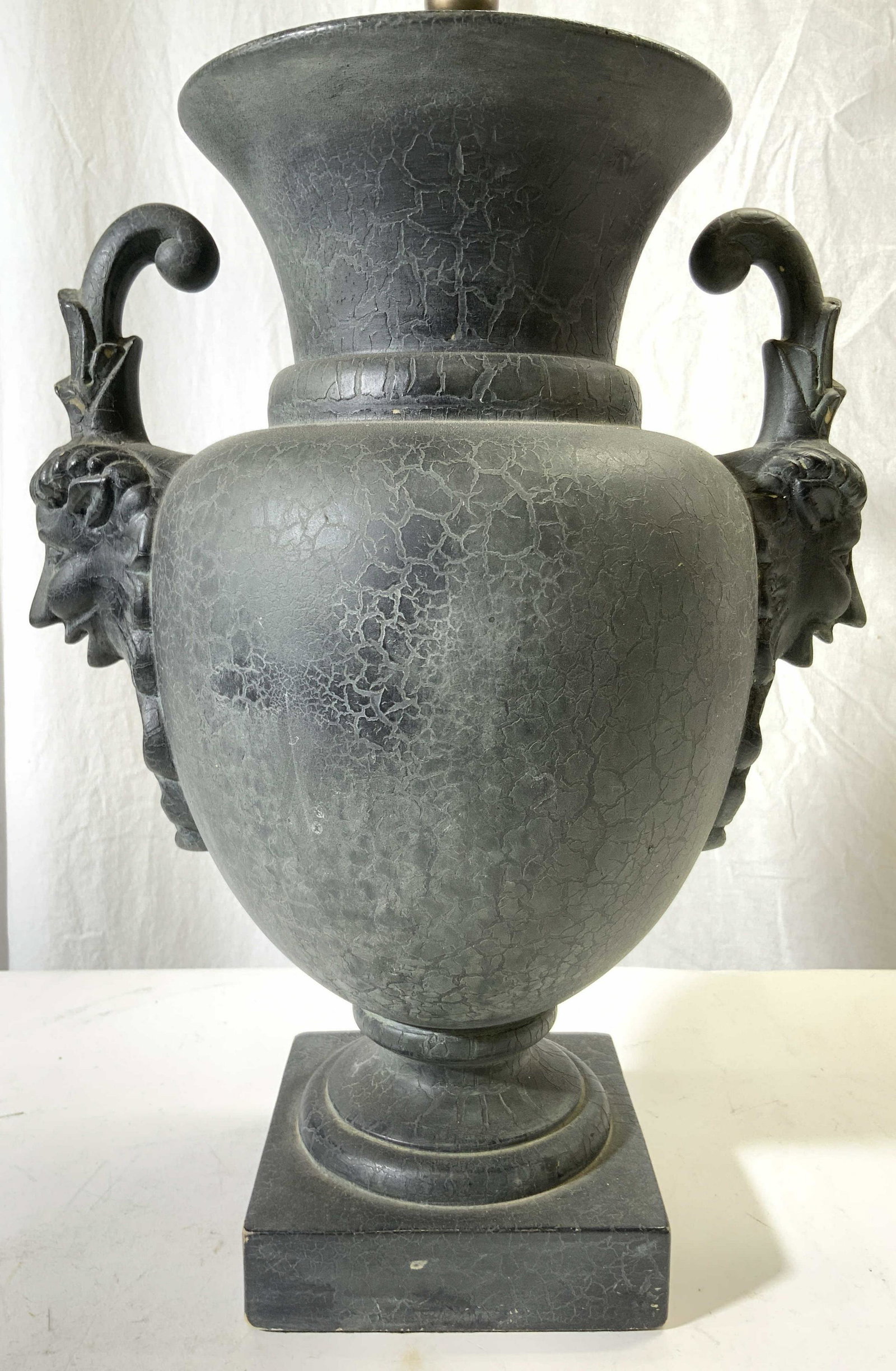 Vintage Resin Lamp Face Detailed Handles (1 of 8)