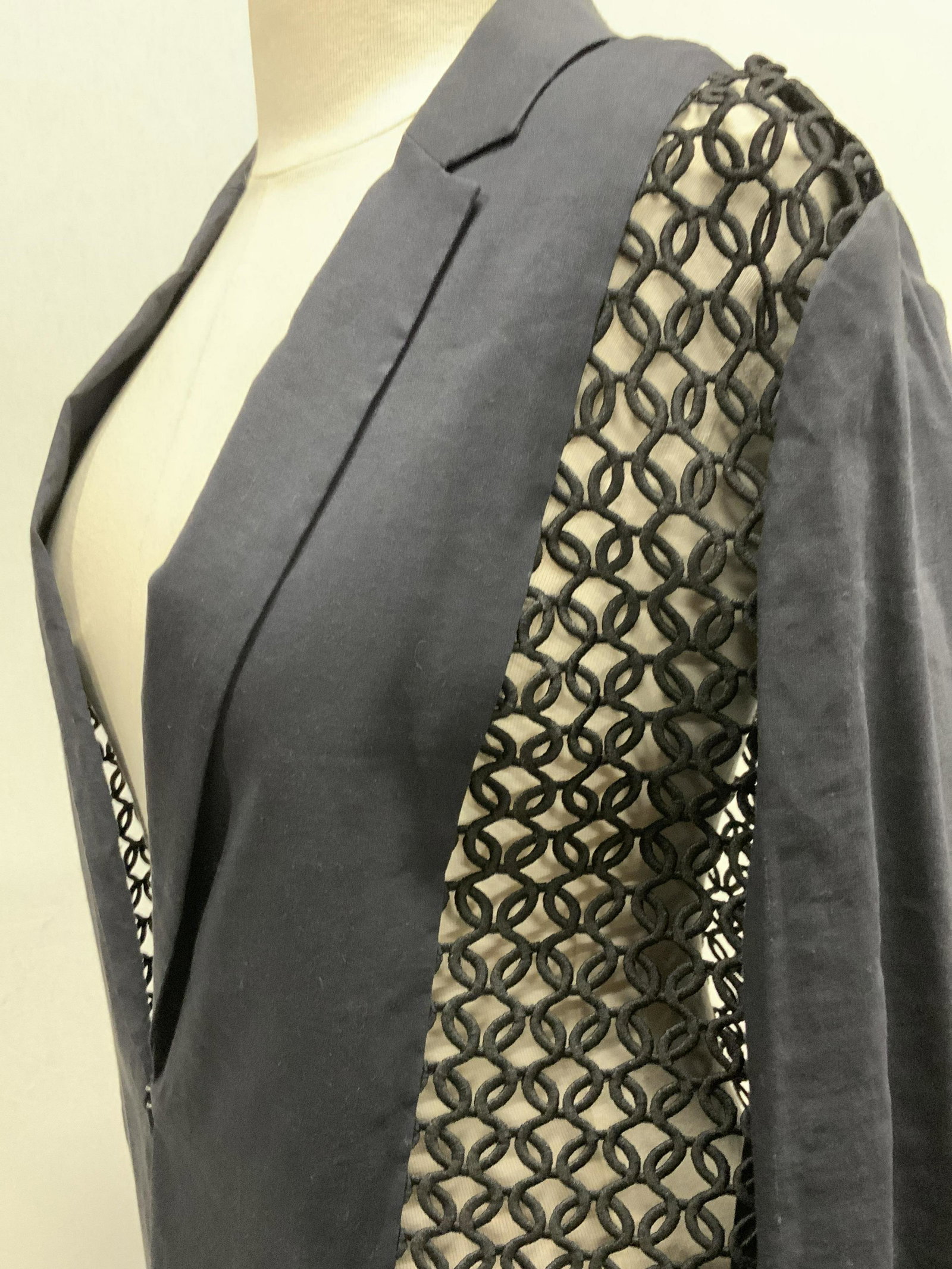 Elie Tahari NEW W TAG Pierced Linen Knit Blazer (1 of 5)