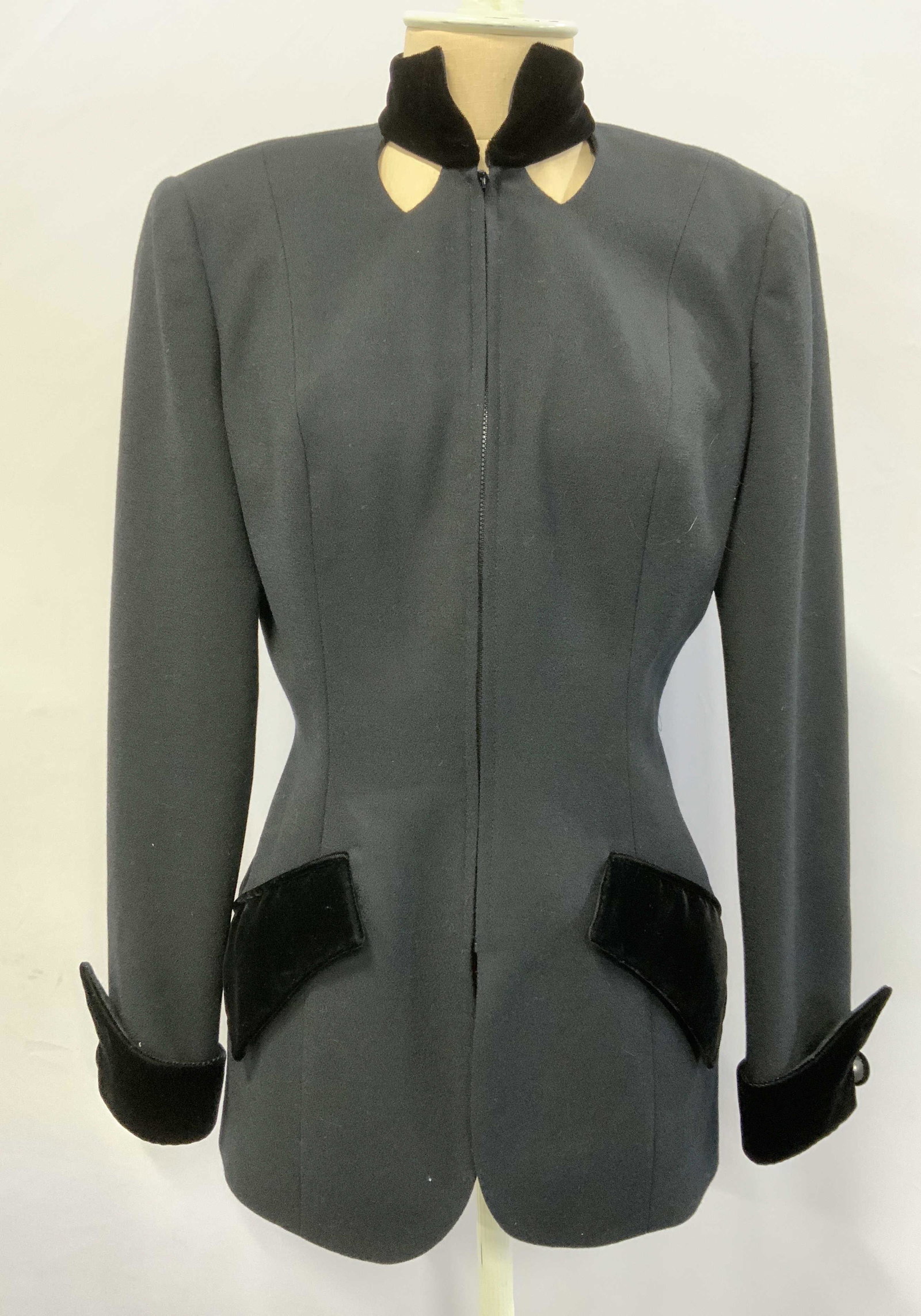 JOANNA MASTROIANNI Black Wool Evening Jacket (1 of 4)