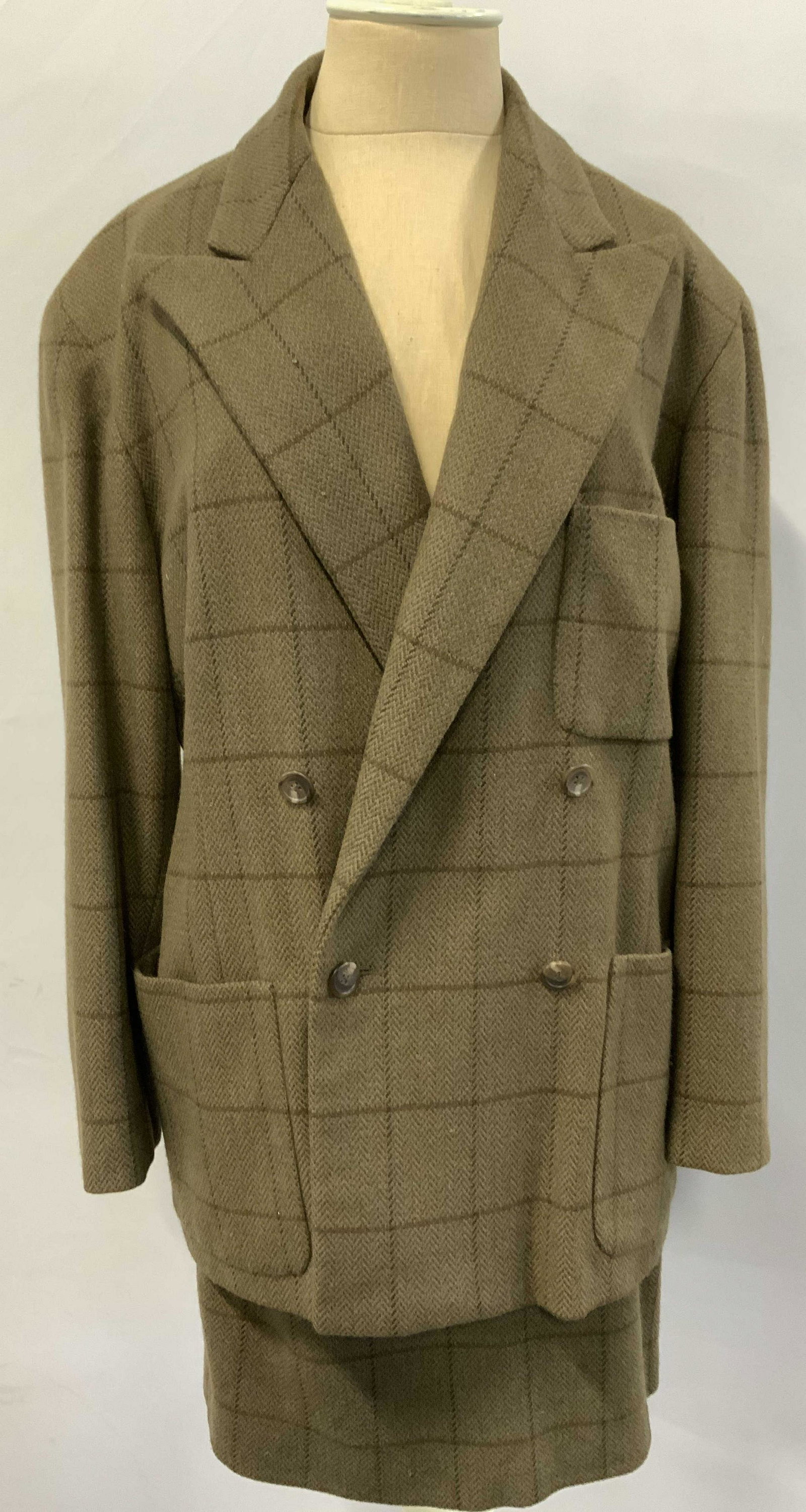 RALPH LAUREN Cashmere/Wool Skirt & Jacket Set (1 of 8)
