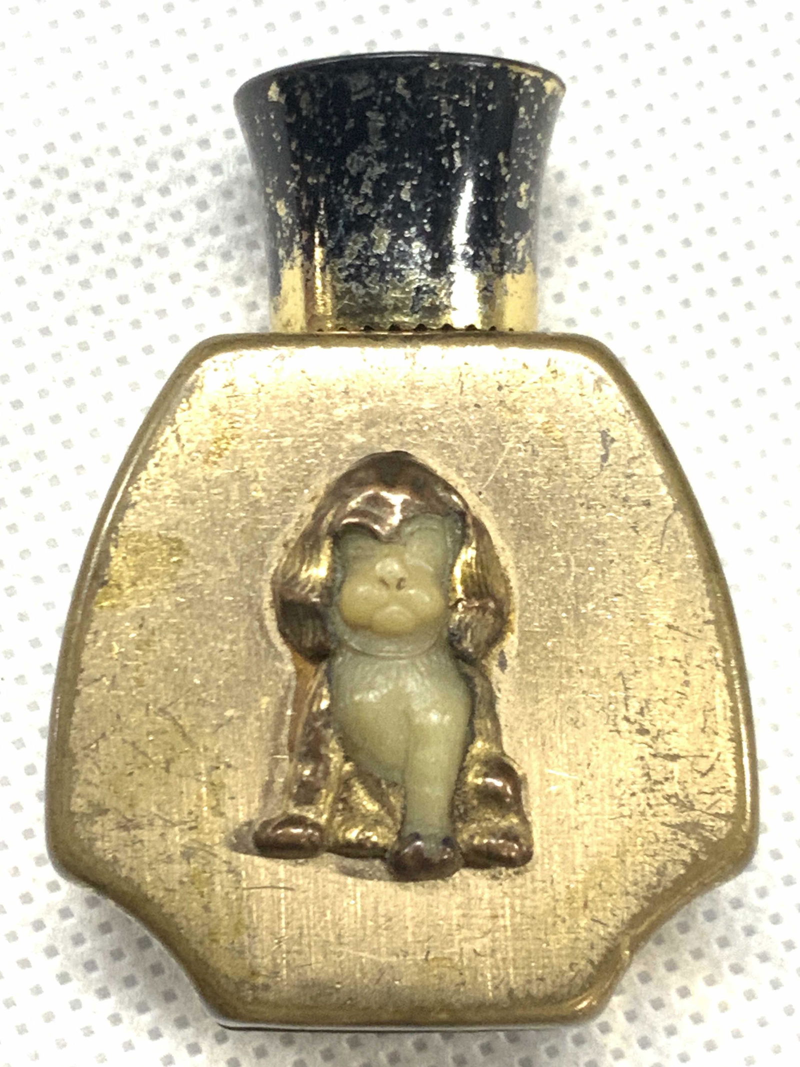 Vintage Gilt Dog Perfume Bottle (1 of 7)
