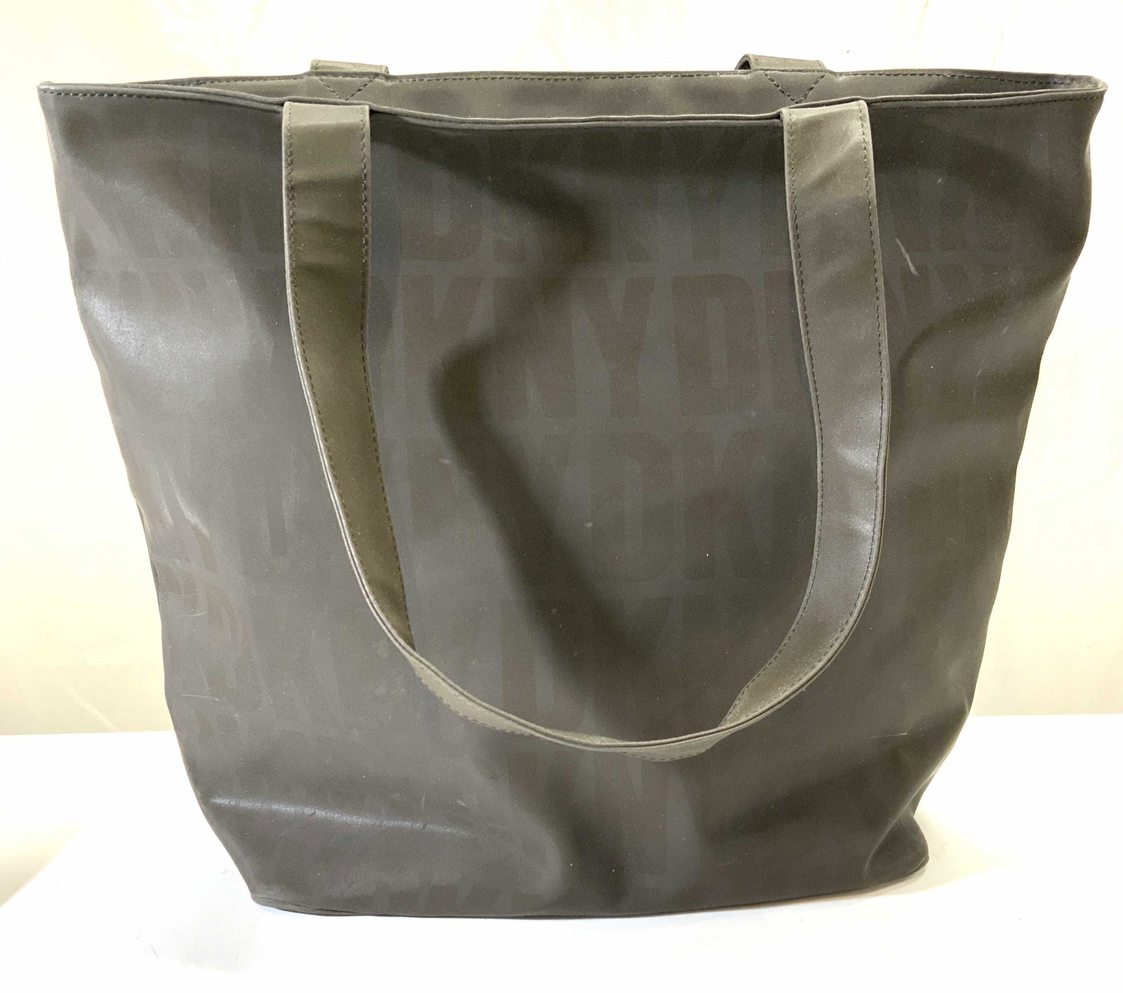 DKNY Classic Brown Logo Tote Bag (1 of 5)