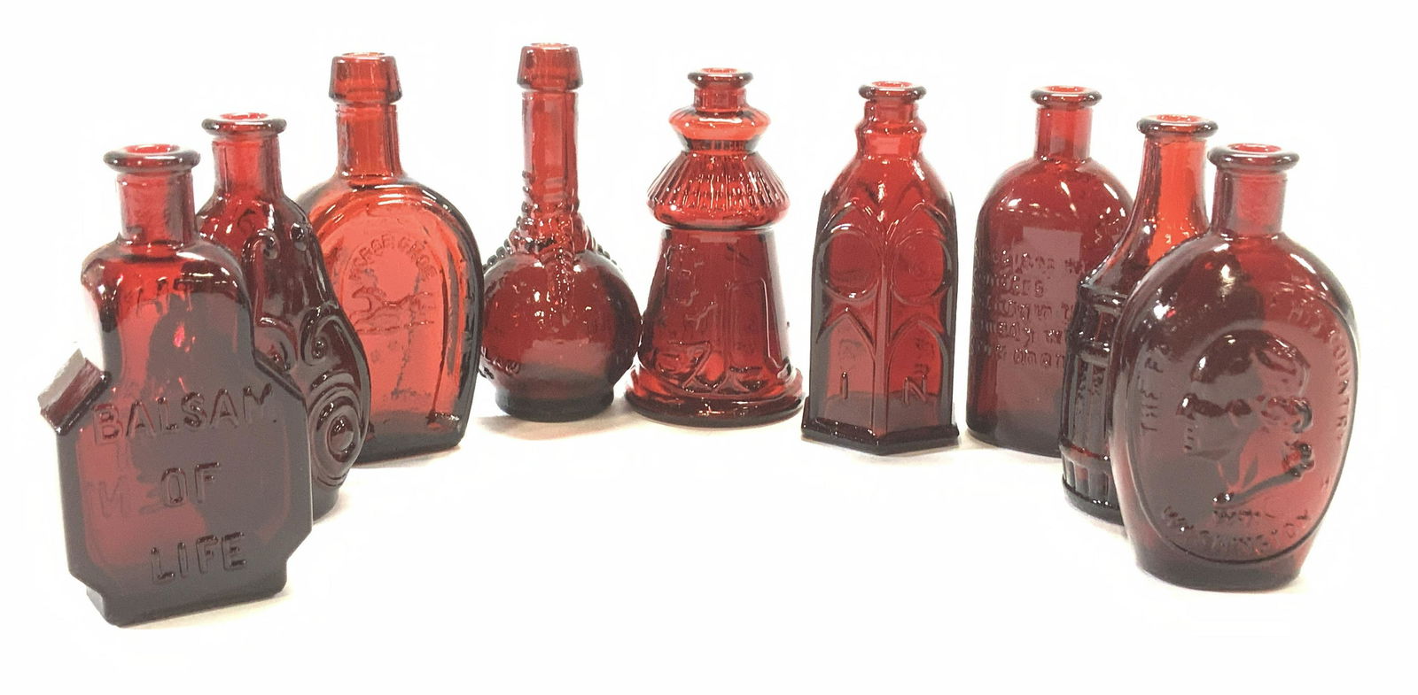 Wheaton Ruby Red Miniature Glass Bottles 9 (1 of 7)