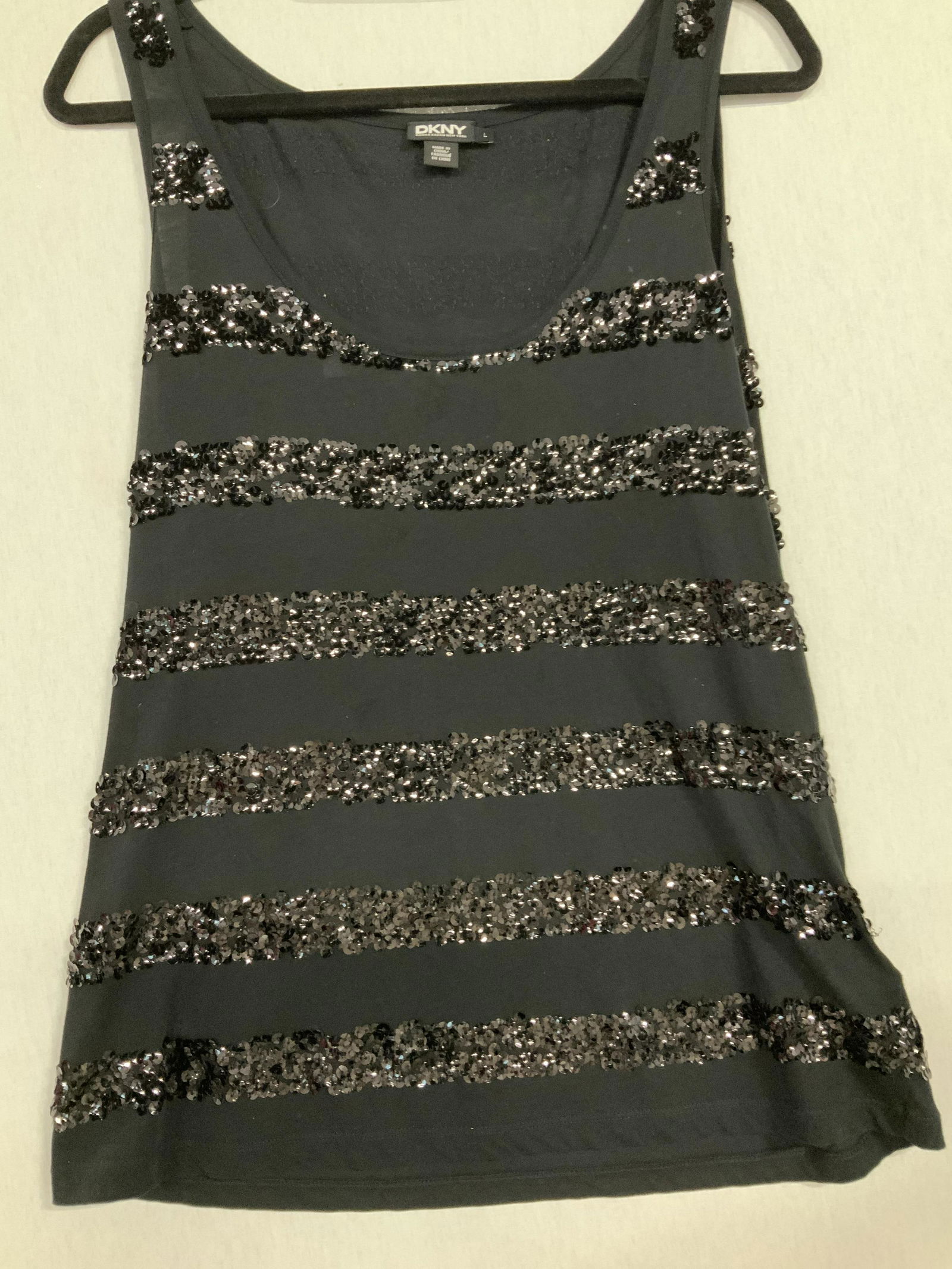Donna Karan NY Sequin Tank Top, L (1 of 5)