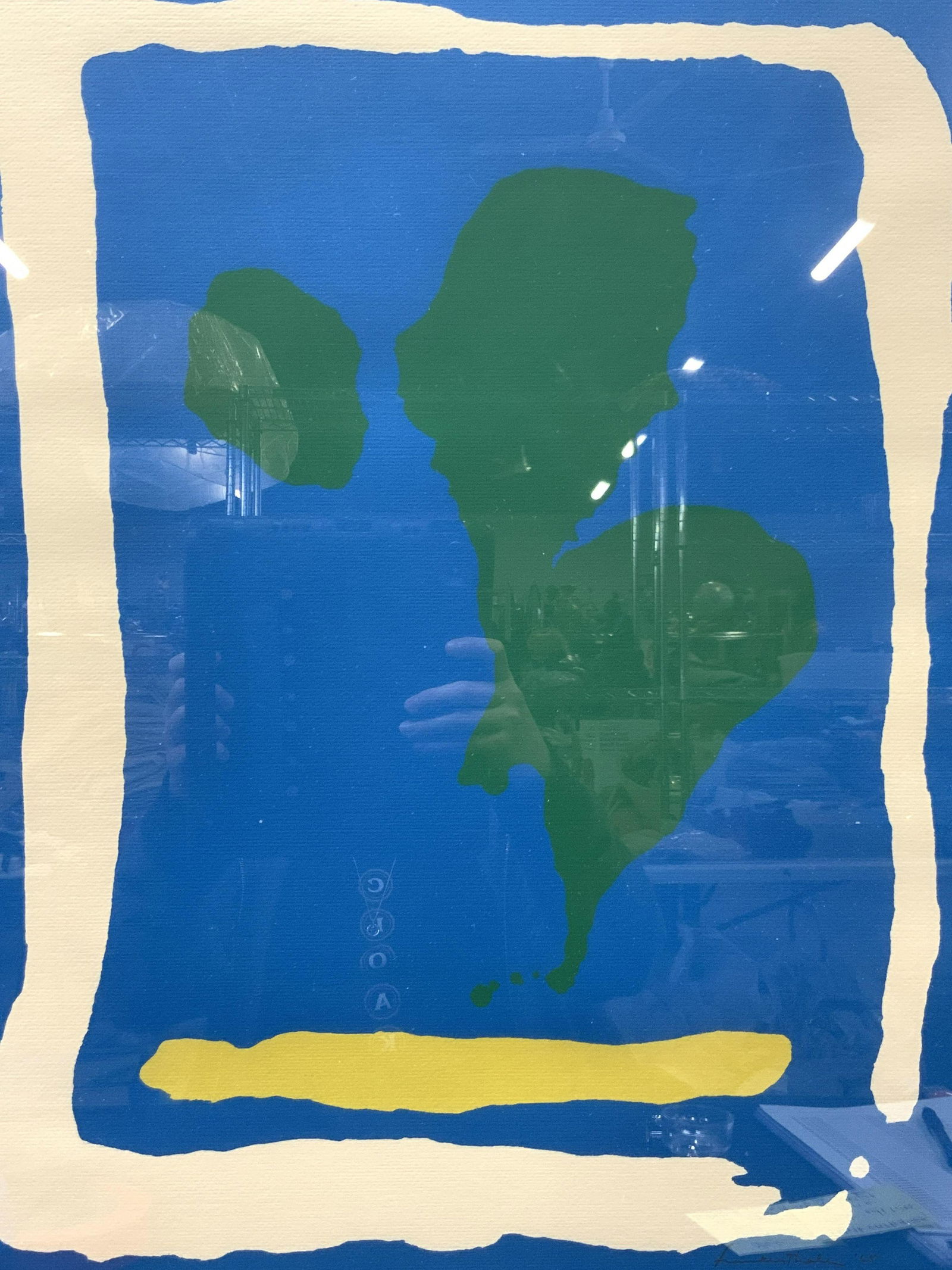 FRANKENTHALER Signed Air Frame Abstract Impression (1 of 10)