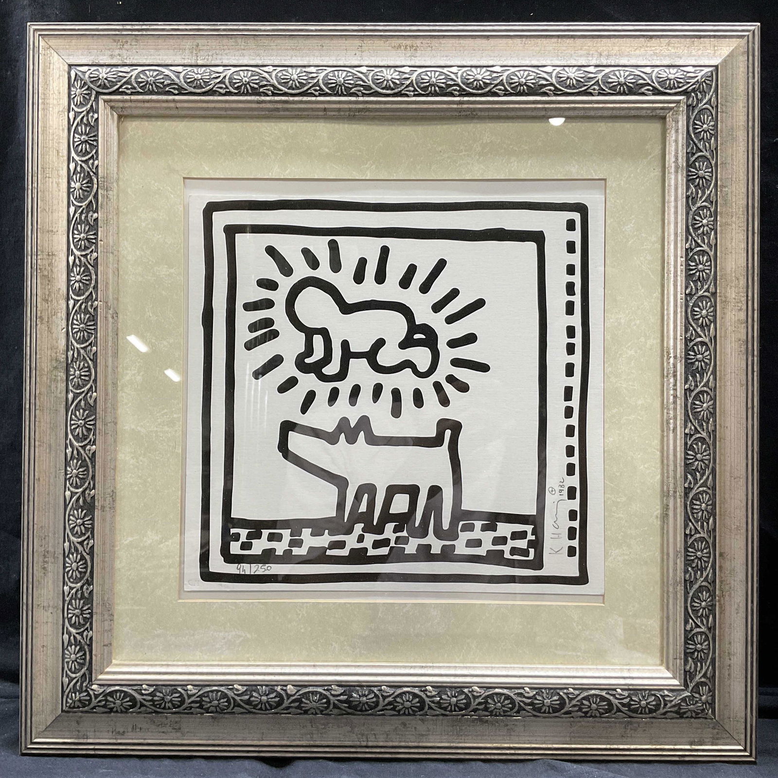 ATTR KEITH HARING Signed Lithograph (1 of 10)