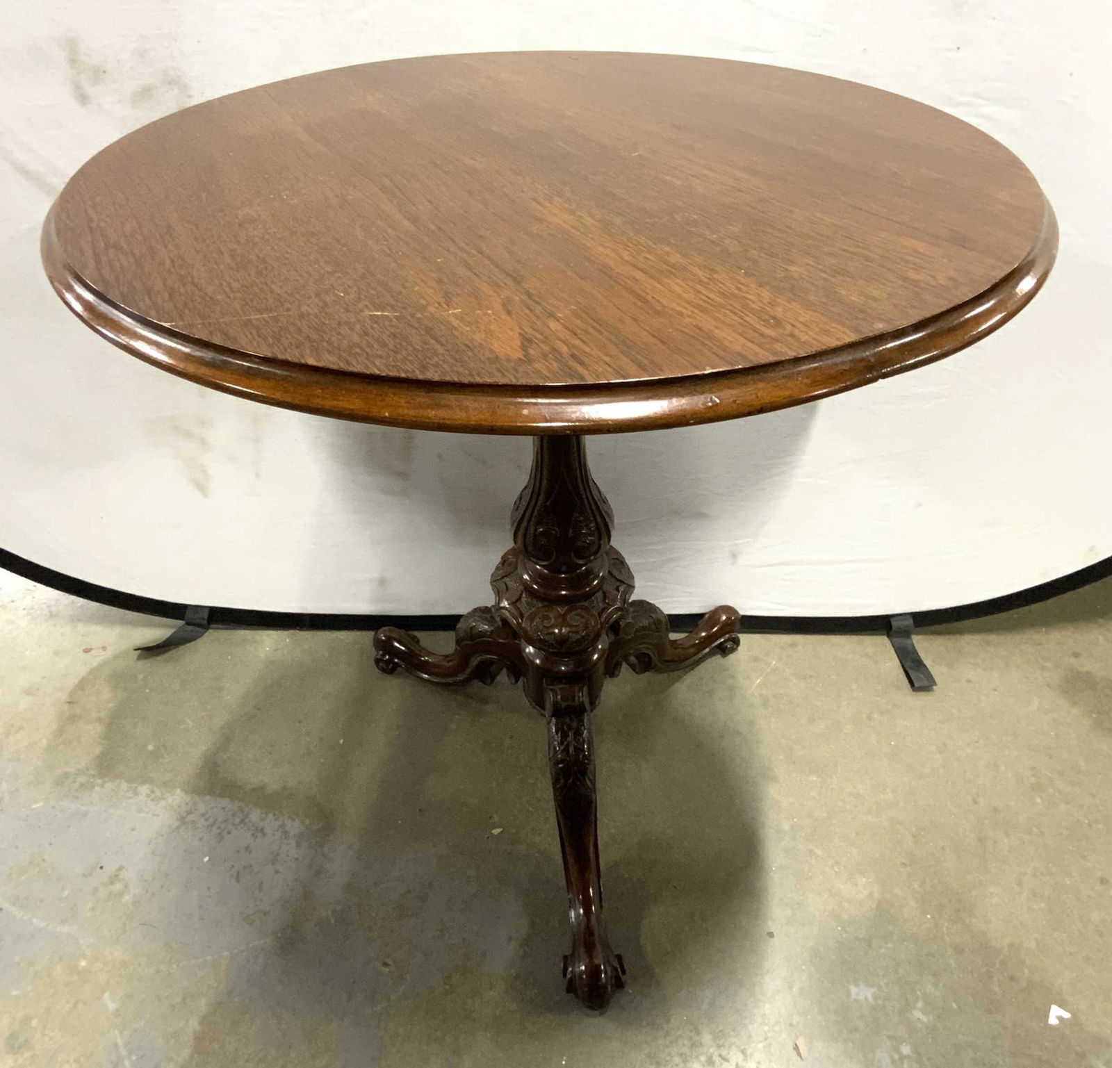 Victorian Style Walnut Tripod Table (1 of 9)