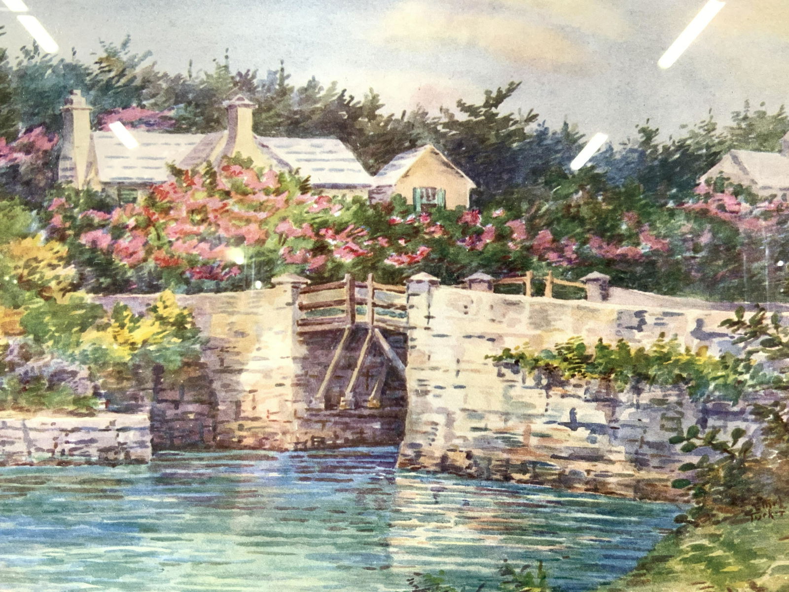 Signed Ethel Tucker Landscape Lithograph (1 of 9)