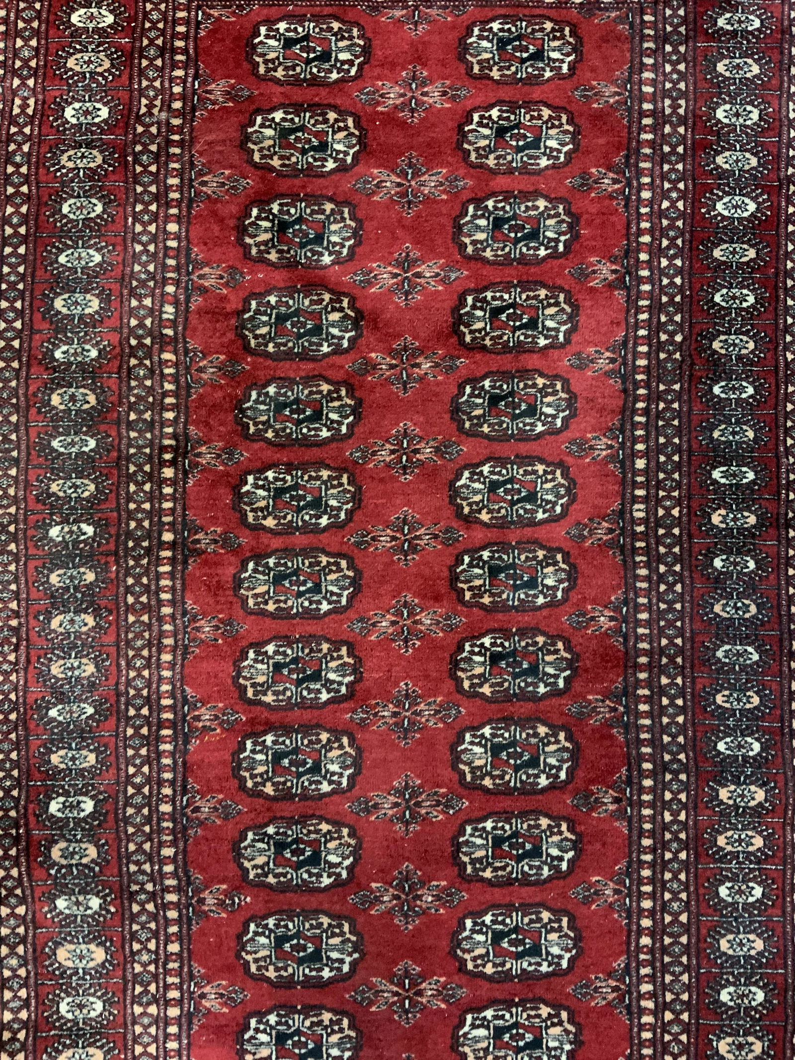 Vintage Handmade BOKHARA Wool Rug (1 of 10)