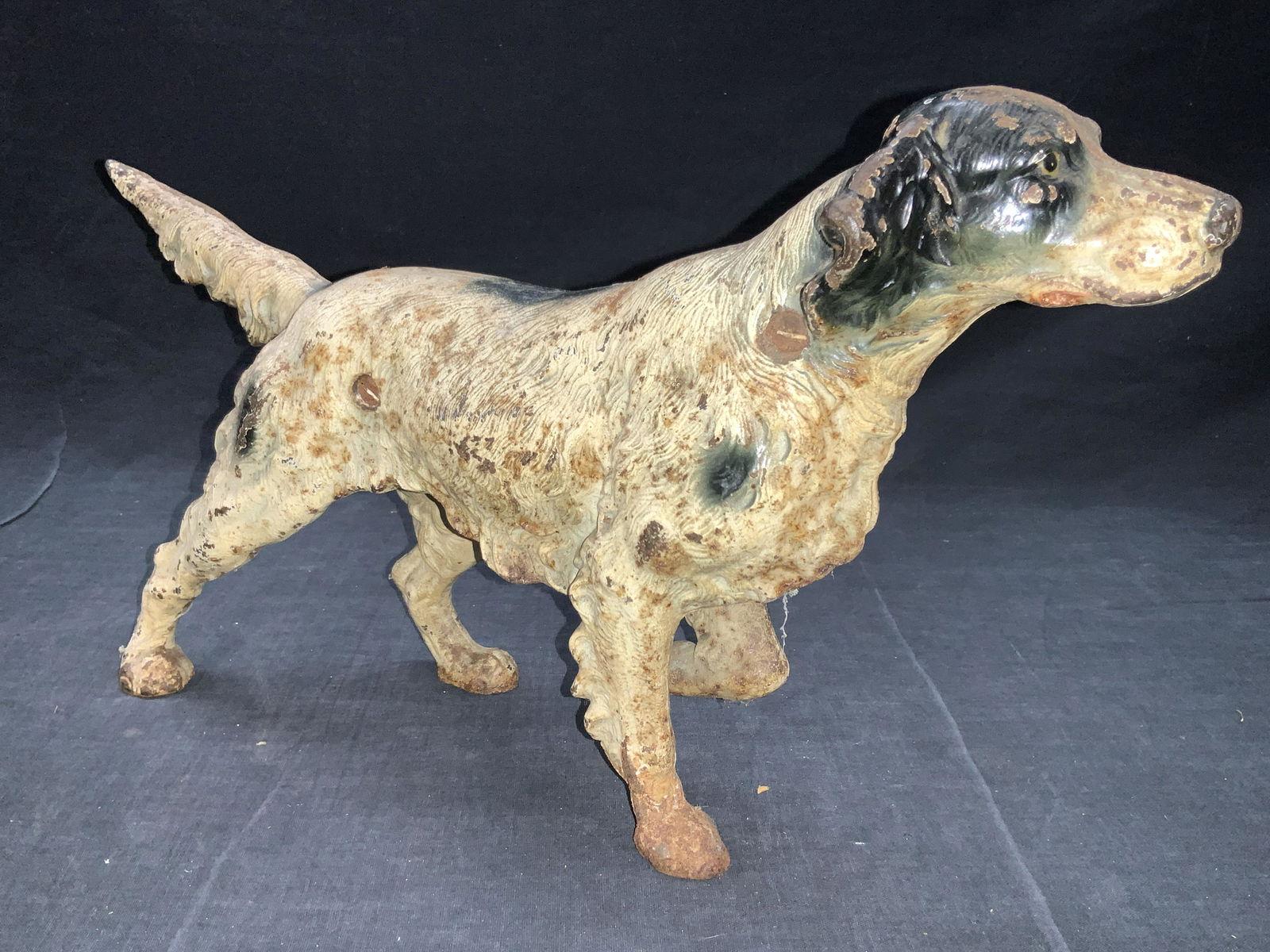 Antique  Cast Iron English Setter Dog Doorstop (1 of 7)