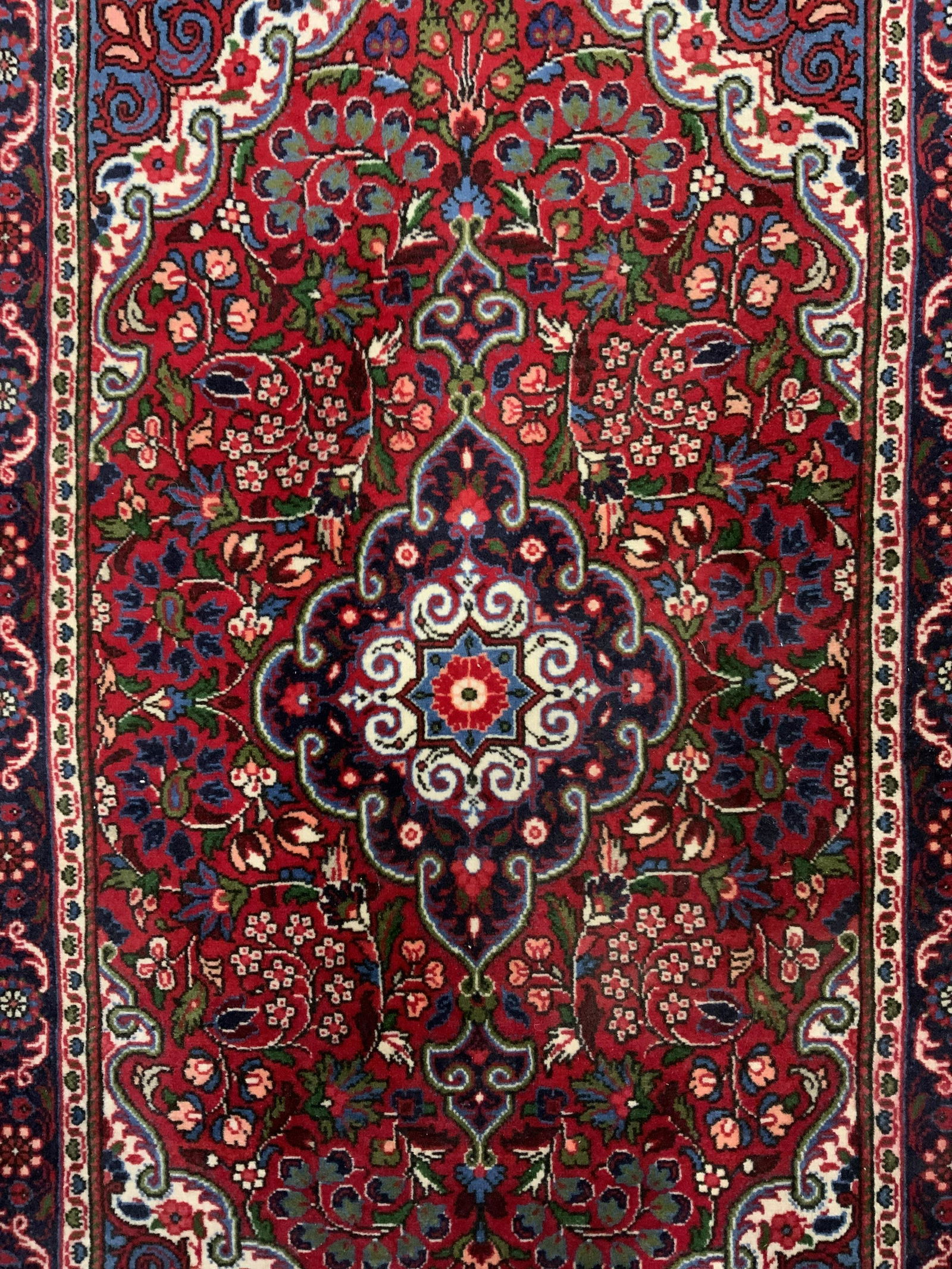 Vintage Handmade Oriental Fringed Wool Runner (1 of 10)