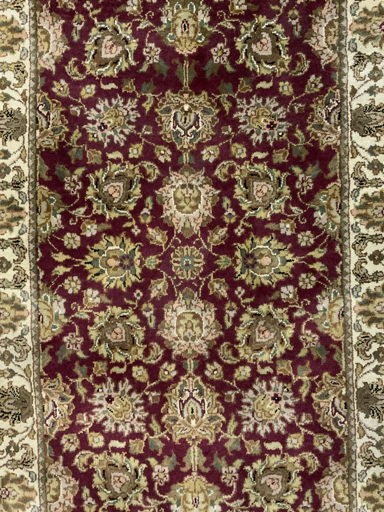 Vintage Handmade Oriental Fringed Wool Rug (1 of 9)