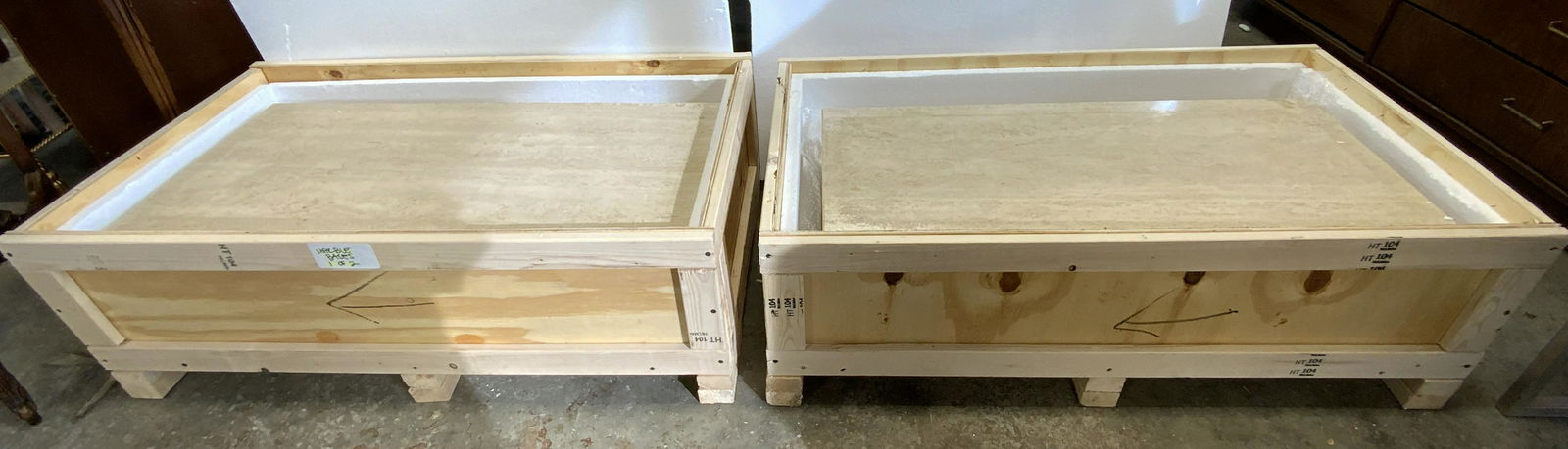 Pair Rectangular Marble Bases (1 of 8)