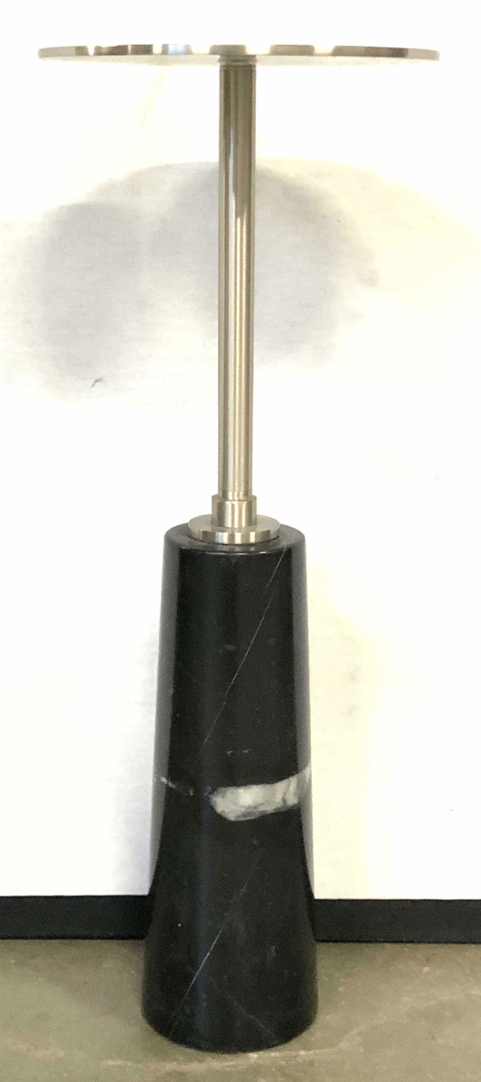 INTERLUDE Beck Round Stone Base Drink Table (1 of 8)