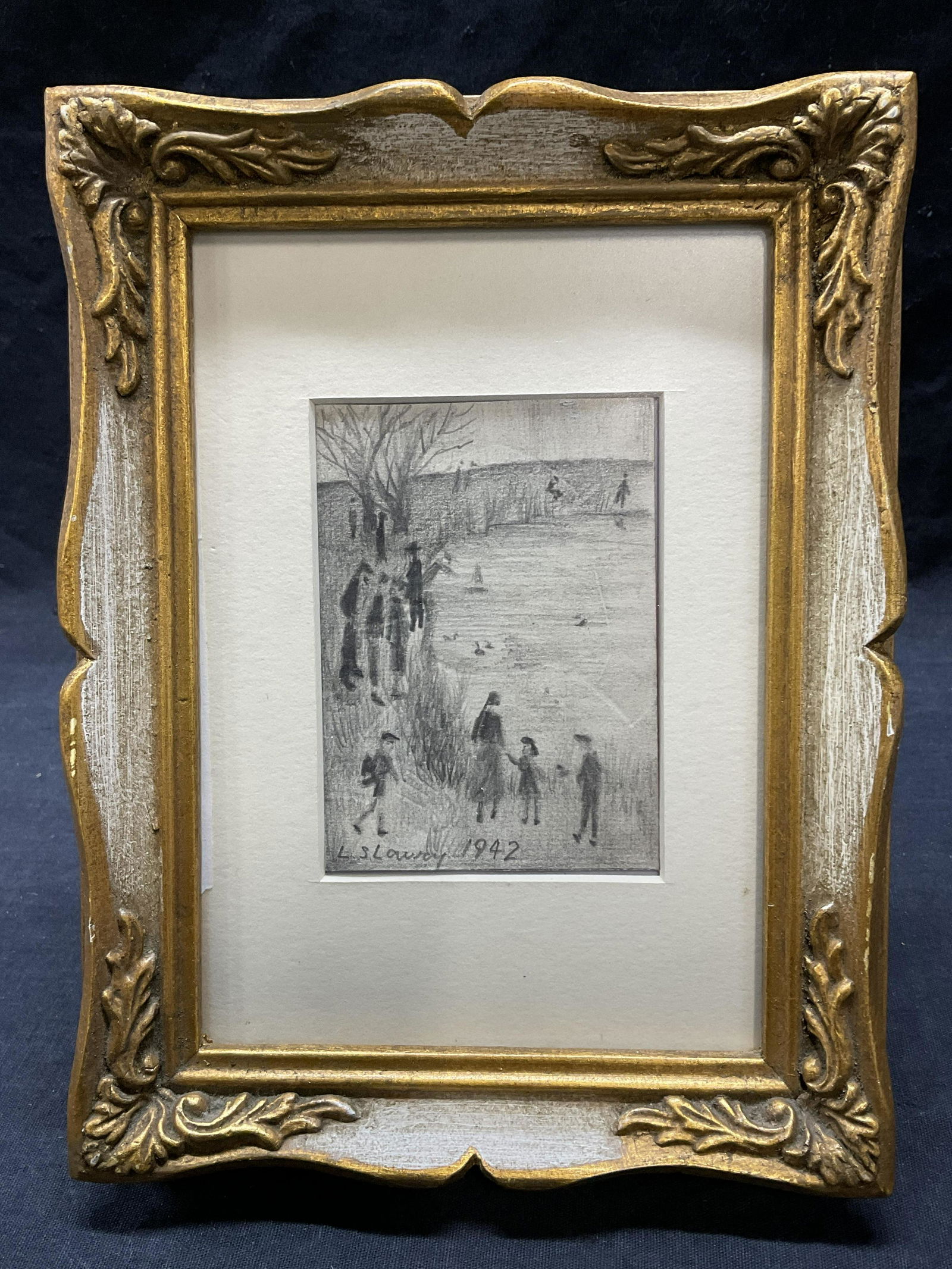 ATTR SGND L.S. Lowry Graphite Drawing (1 of 5)
