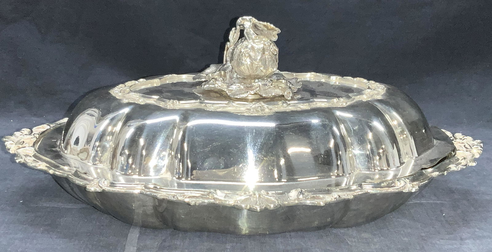 Vintage S&L Silver Plate Lidded Platter (1 of 9)