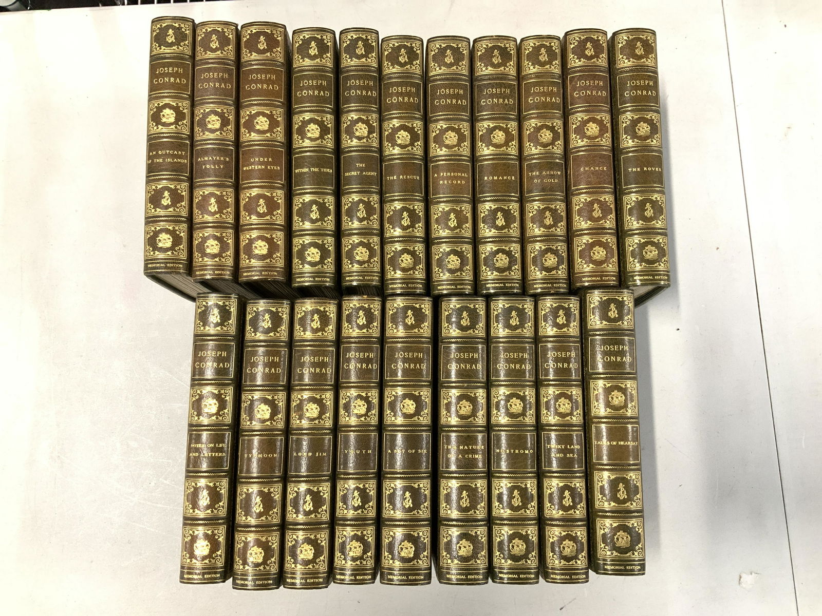 Collection 20 Antiq Leather Books, Joseph Conrad (1 of 11)