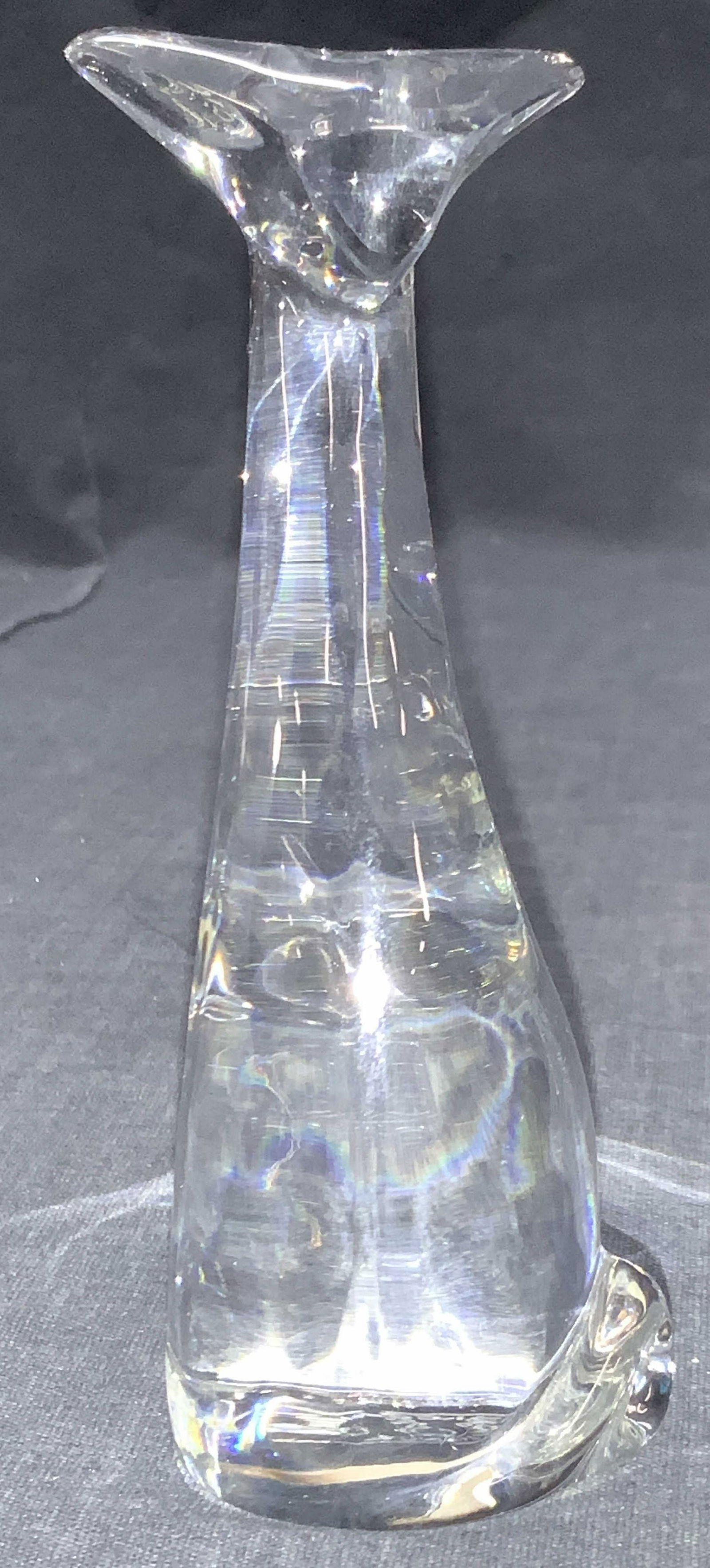 Baccarat Clear Crystal Cat Figural, France (1 of 8)