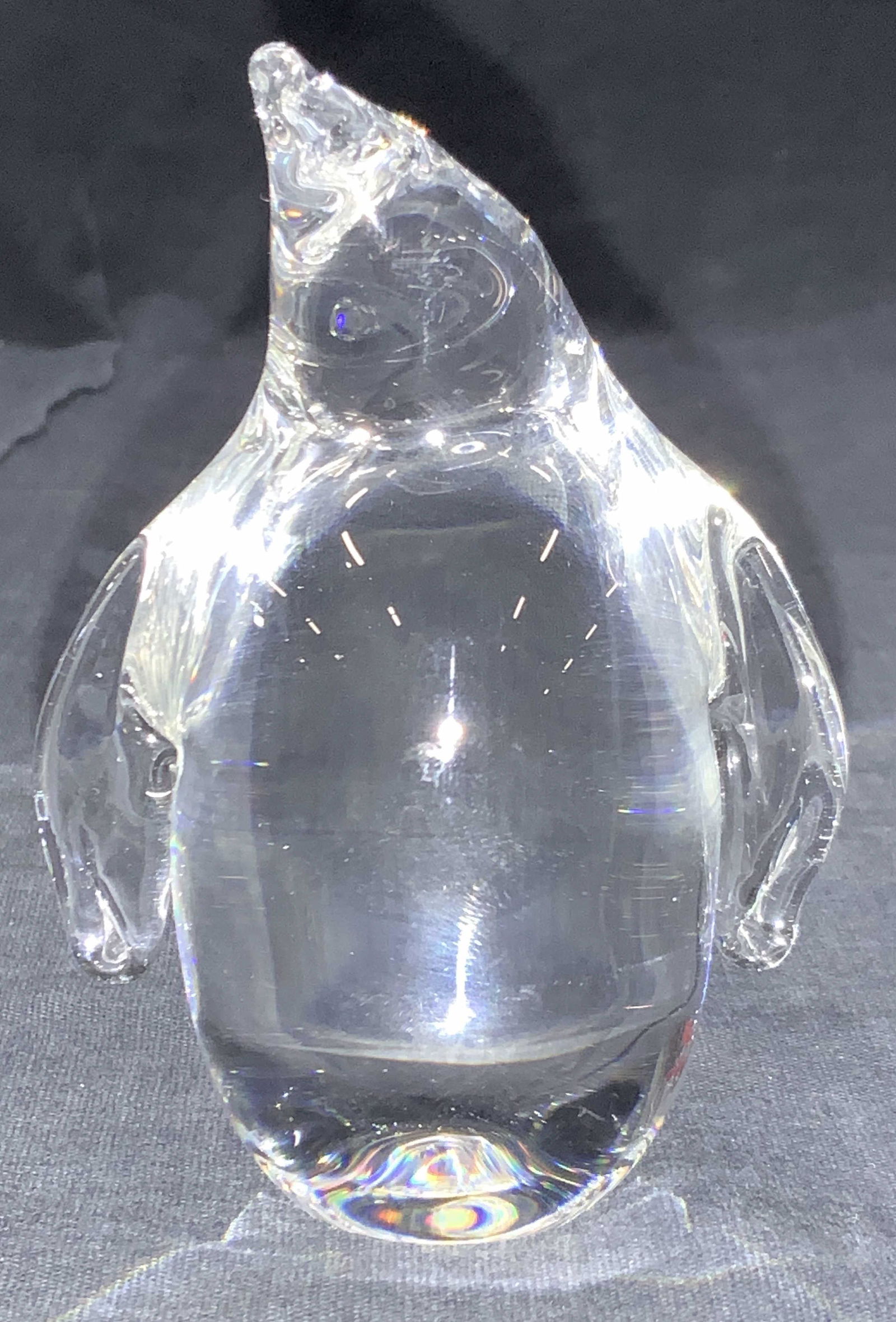 STEUBEN Crystal Penguin Figural (1 of 7)