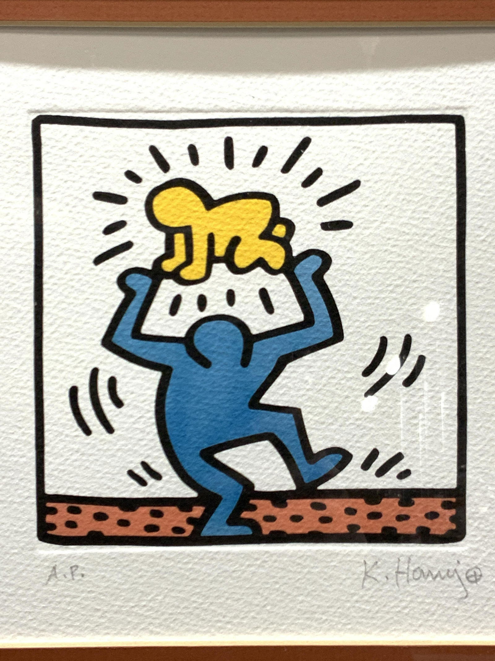 Attr KEITH HARING Signed Silk Screen (1 of 10)