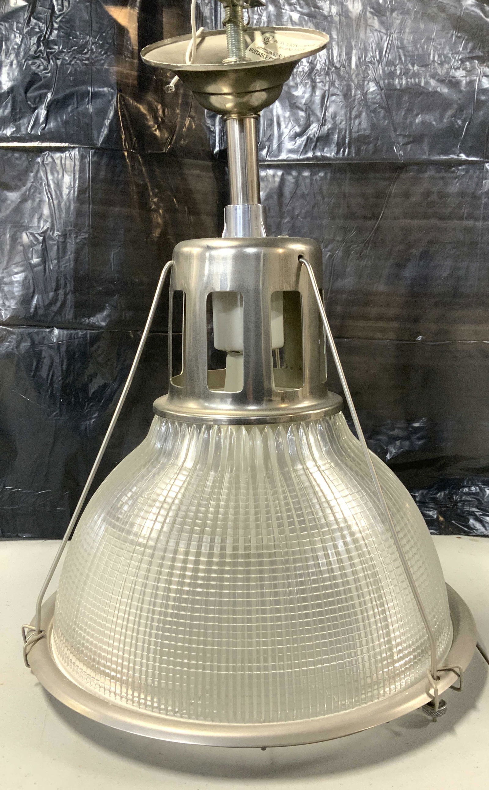 Industrial Holophane Lobay Pendant Ceiling Lamp (1 of 9)
