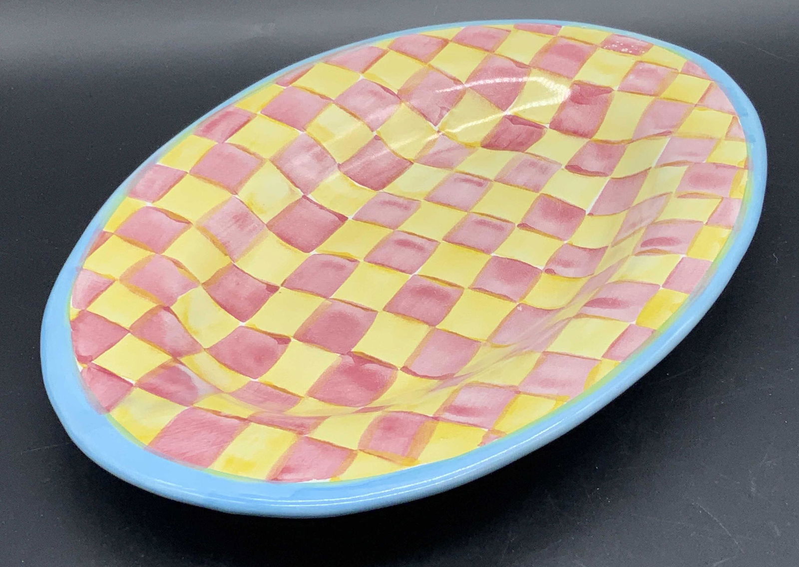 MACKENZIE CHILDS 1995 Victoria & Richard Plate (1 of 13)