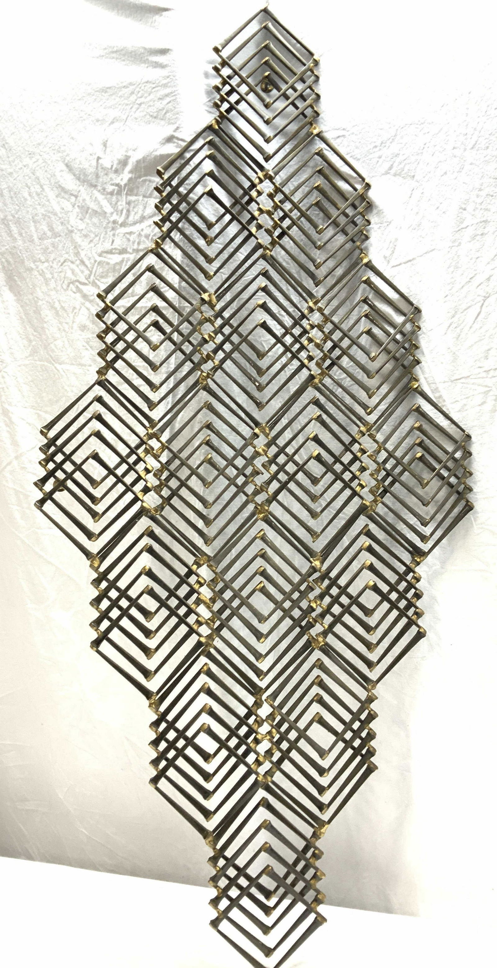 Heavy MCM Style Metal Wall Sculpture (1 of 6)