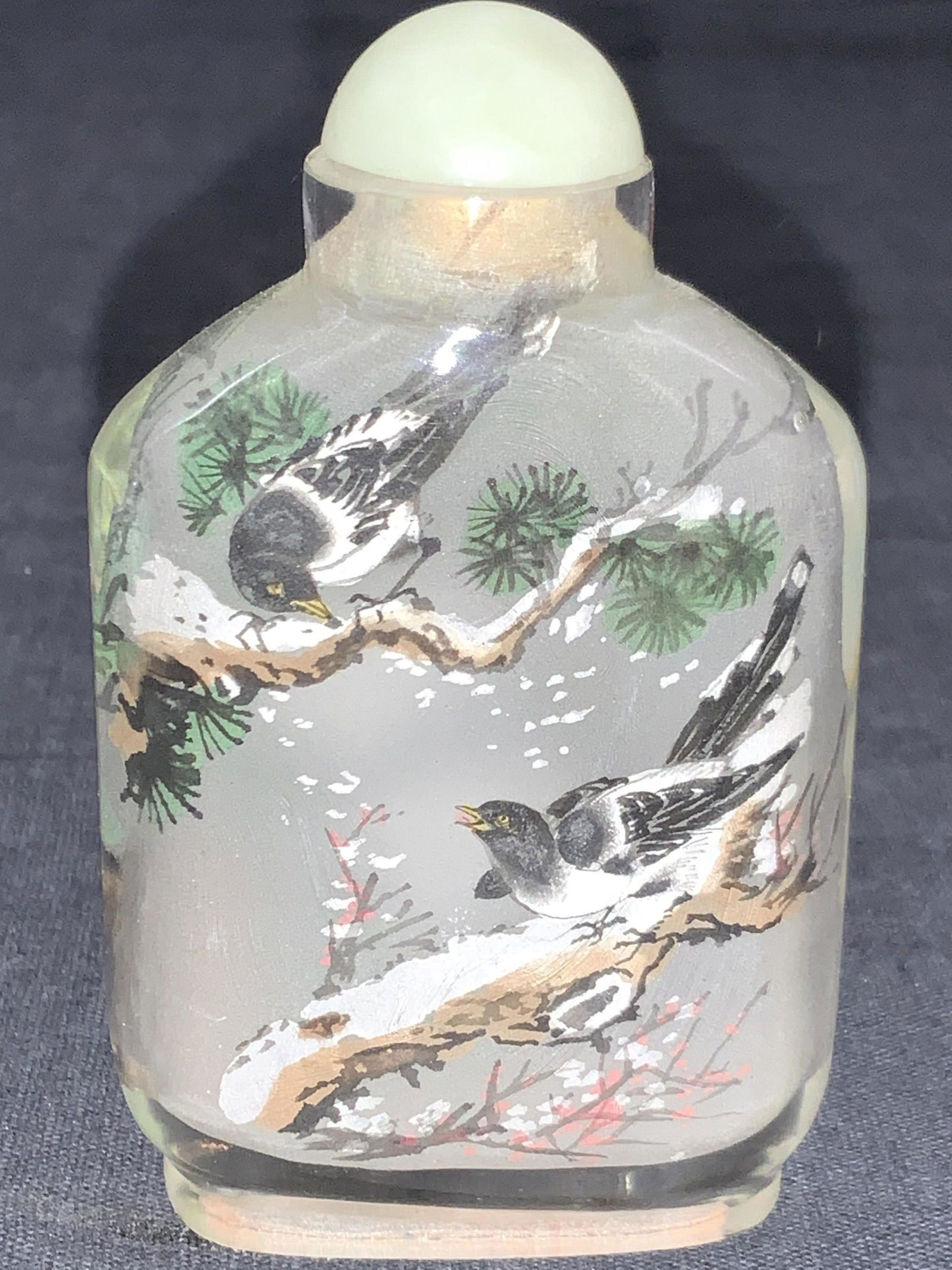 Vintage Hand Painted Asian Snuff Bottle (1 of 8)