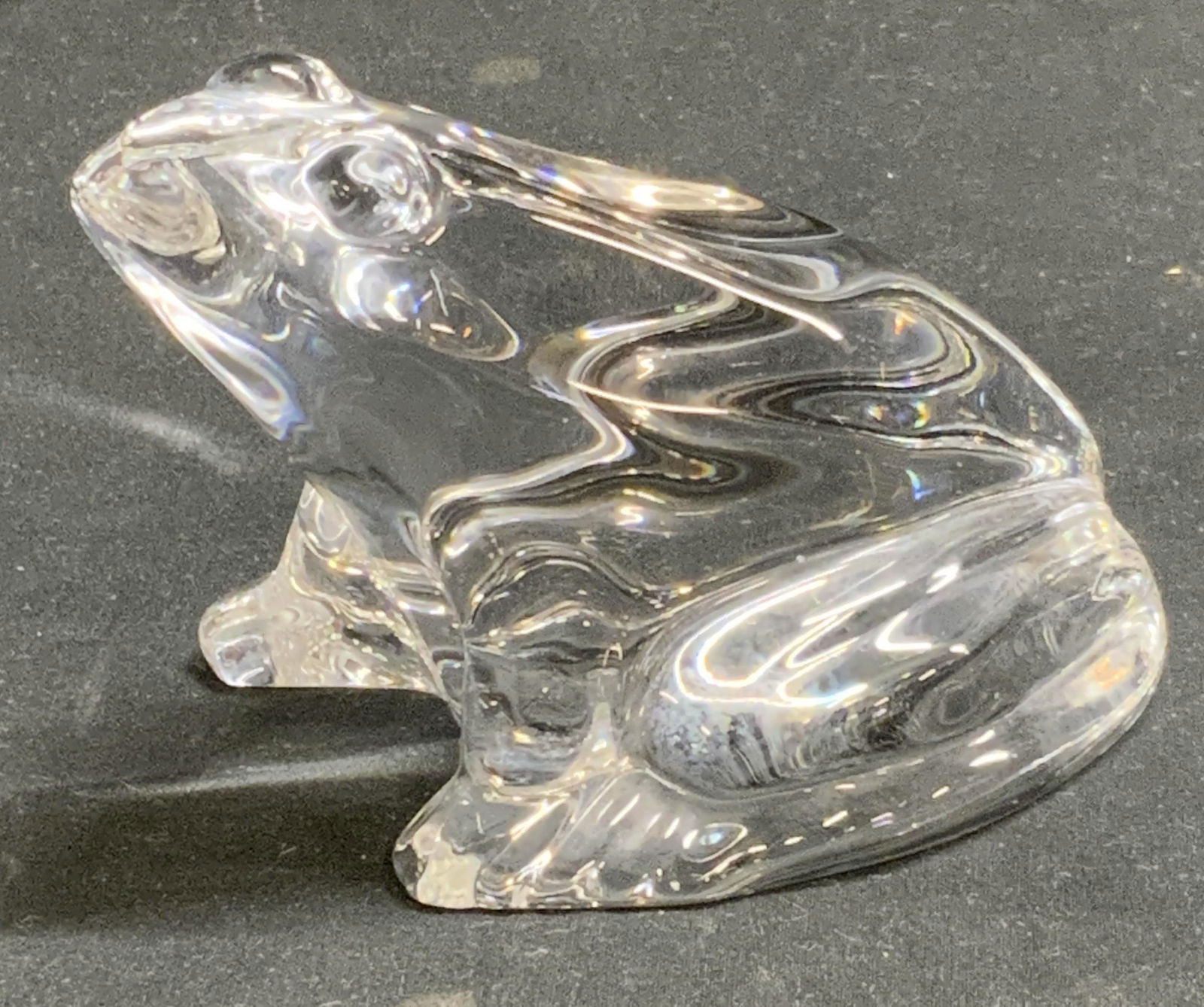 BACCARAT Signed Crystal Frog Figurine, France (1 of 7)