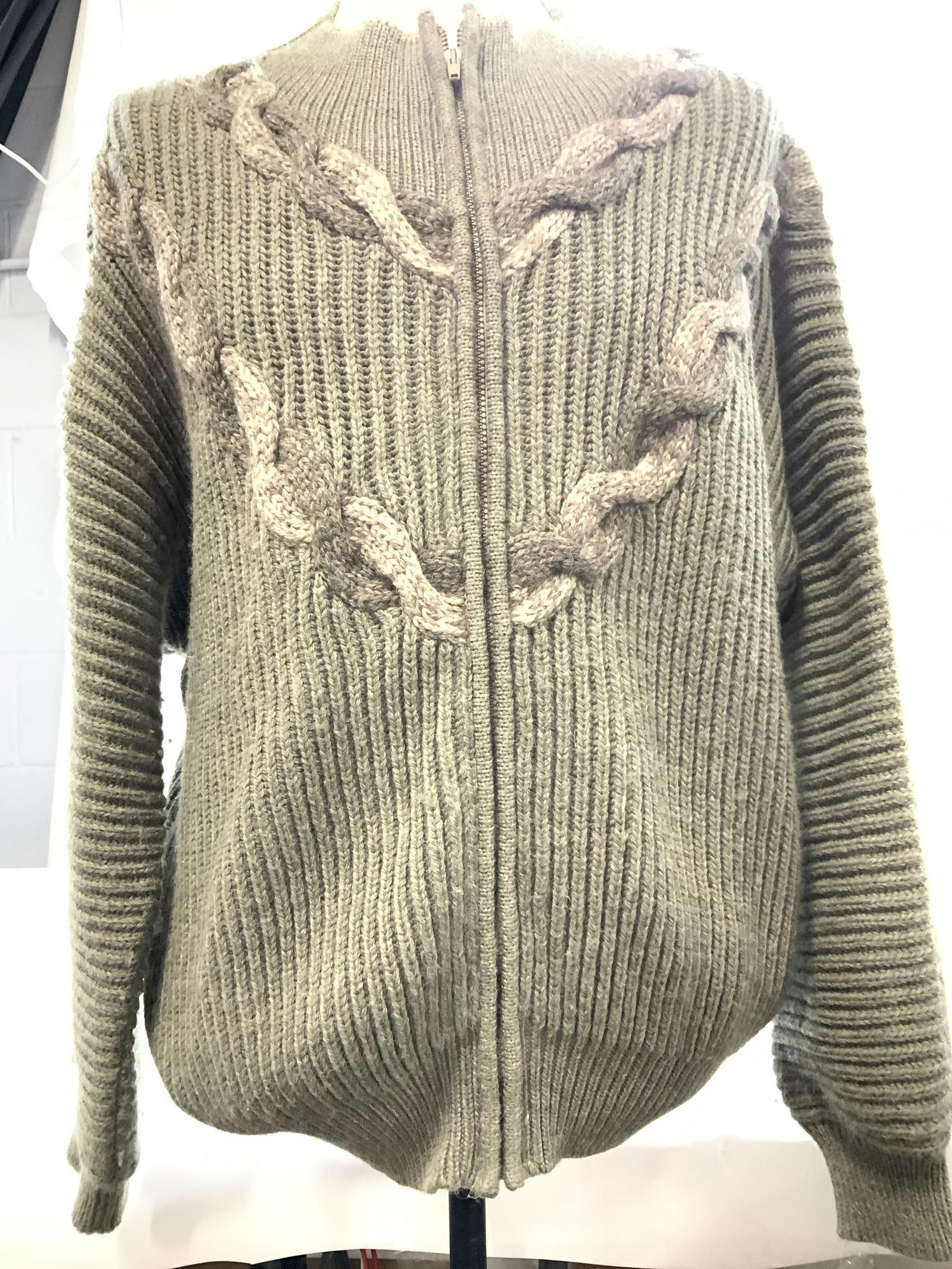 SALVATORE FERRAGAMO Wool, Alpaca, Camel Cardigan (1 of 5)