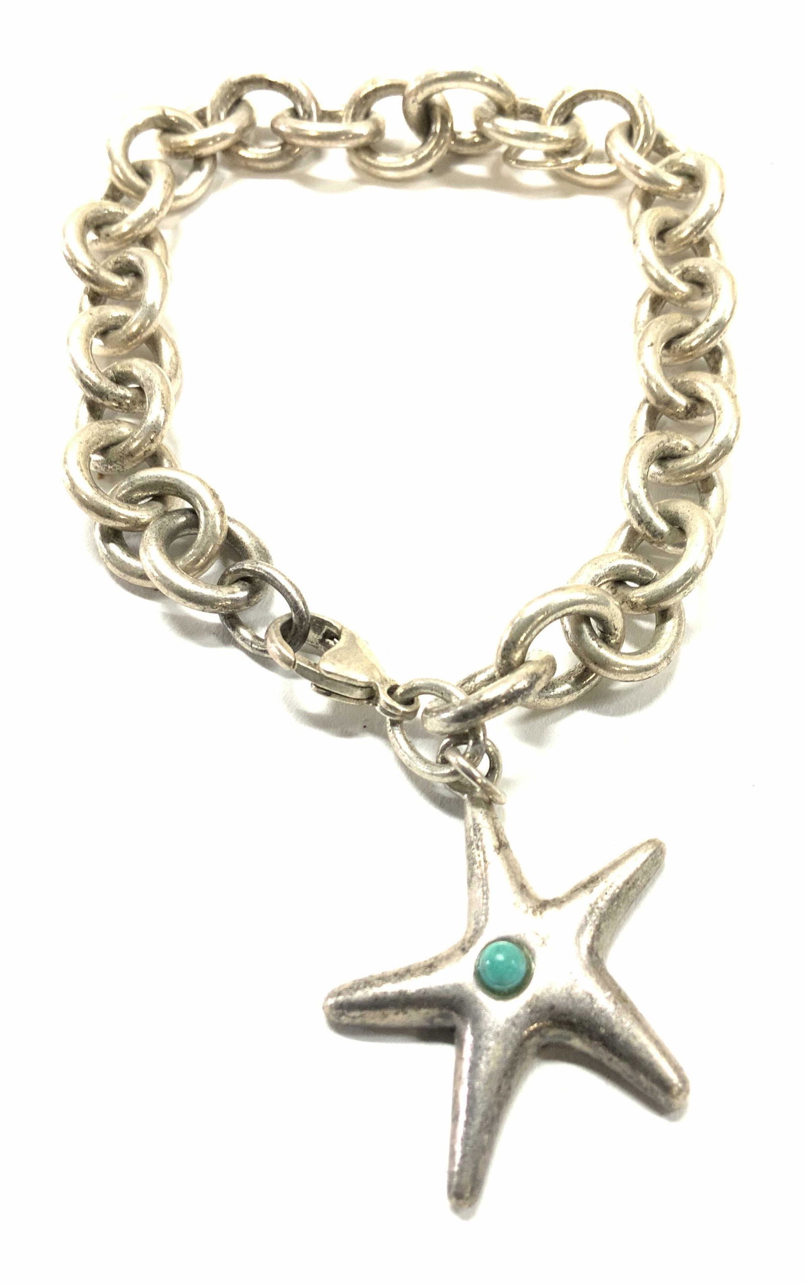 Tiffany & Co Sterling Silver Starfish Charm Brac (1 of 5)