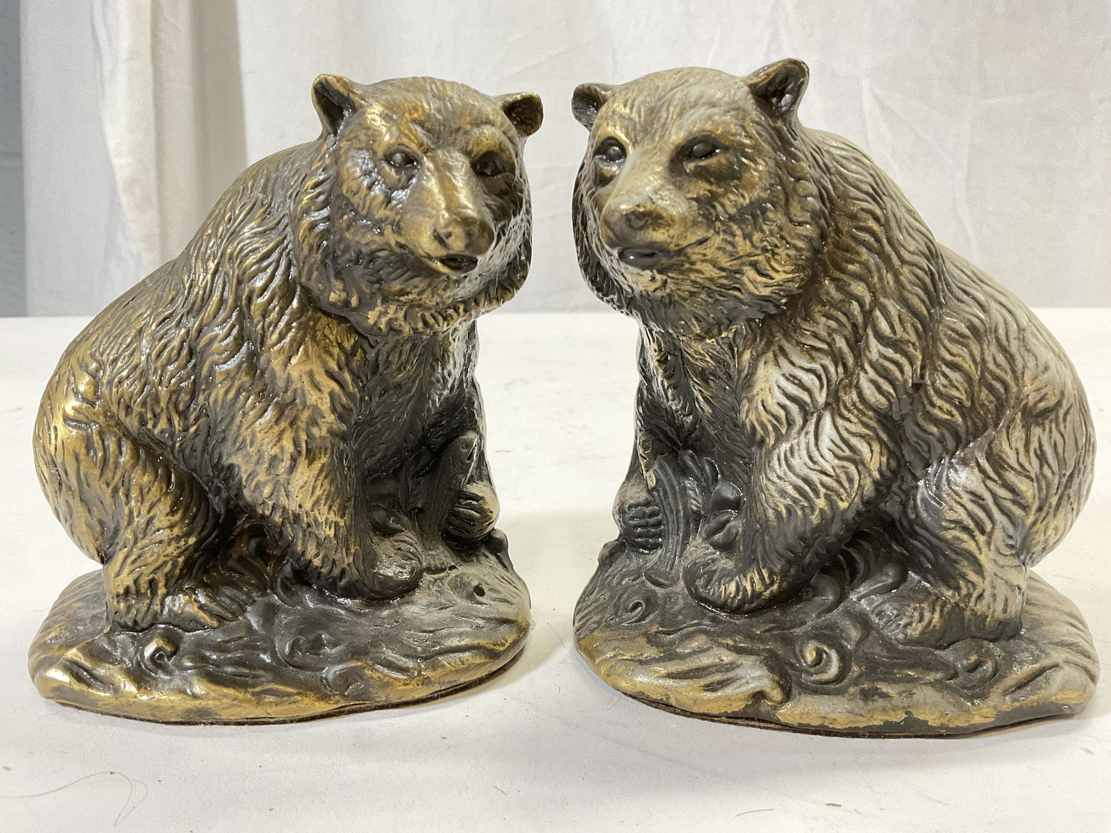 Pair Vintage Metal Bear Figures (1 of 10)