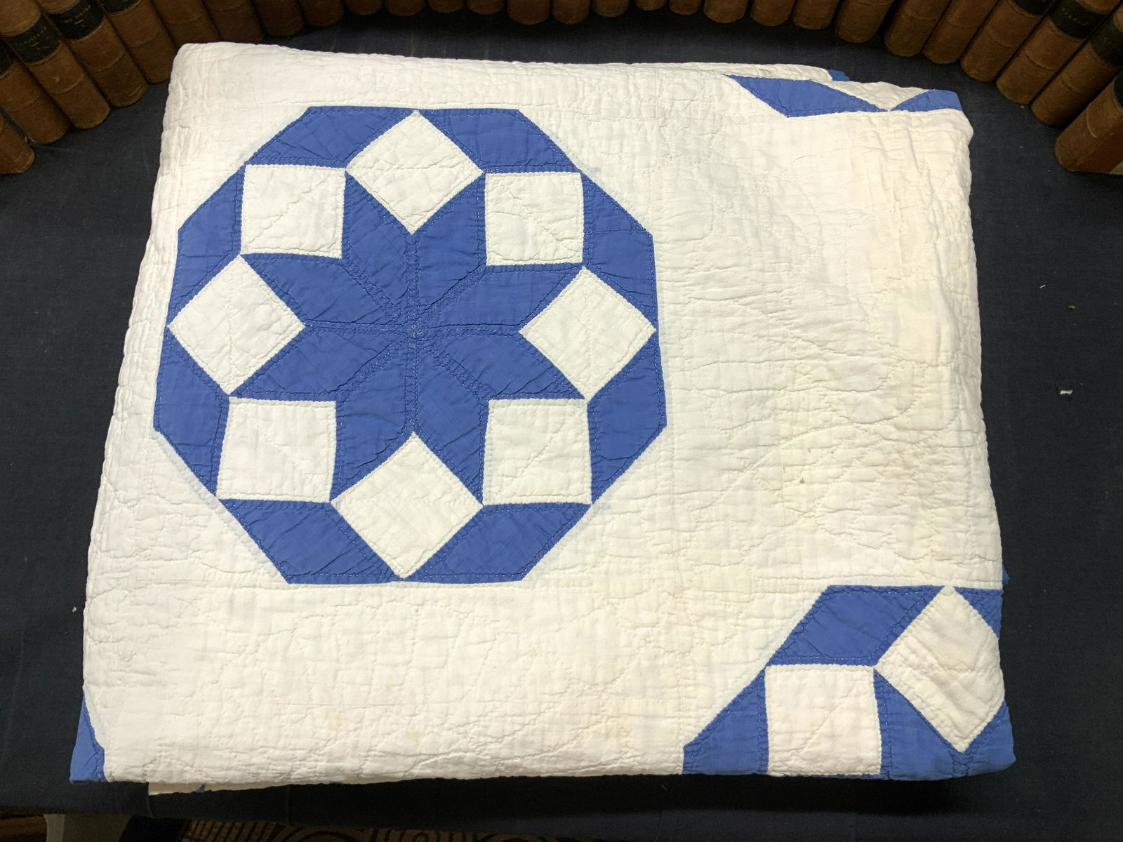 Collectible Vintage Hand Sewn Octagonal  Quilt (1 of 7)