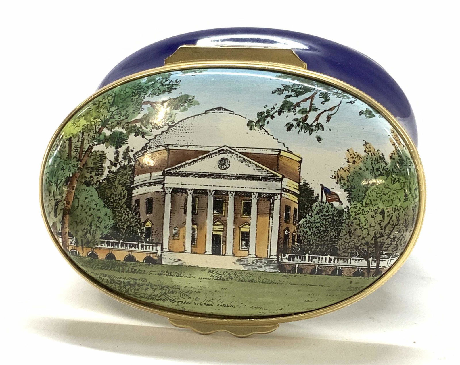 Collectible Halcyon Days Enamel Pillbox, England (1 of 7)