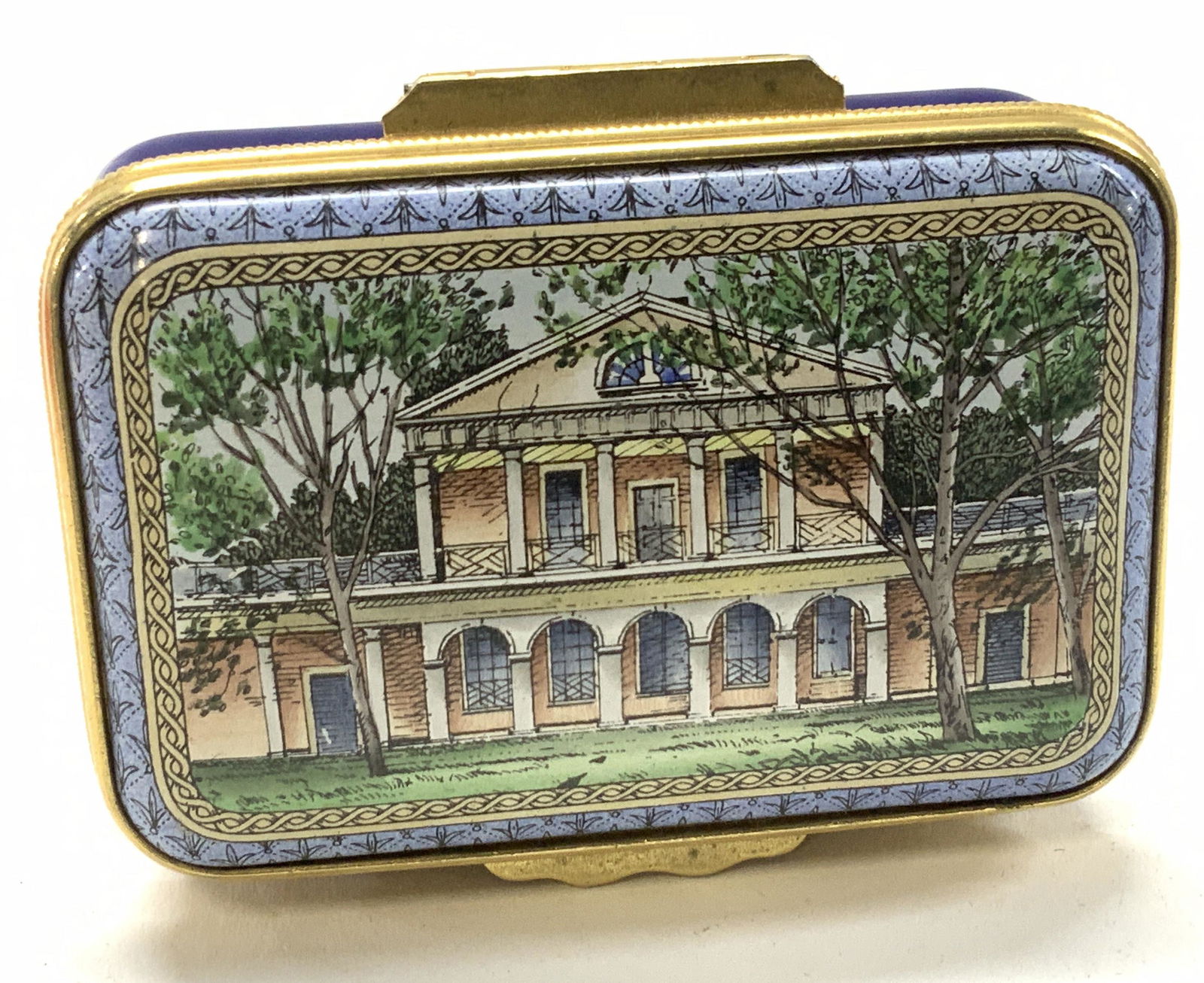 Collect. Halcyon Days Enamel Pillbox Pavilion 7 (1 of 6)