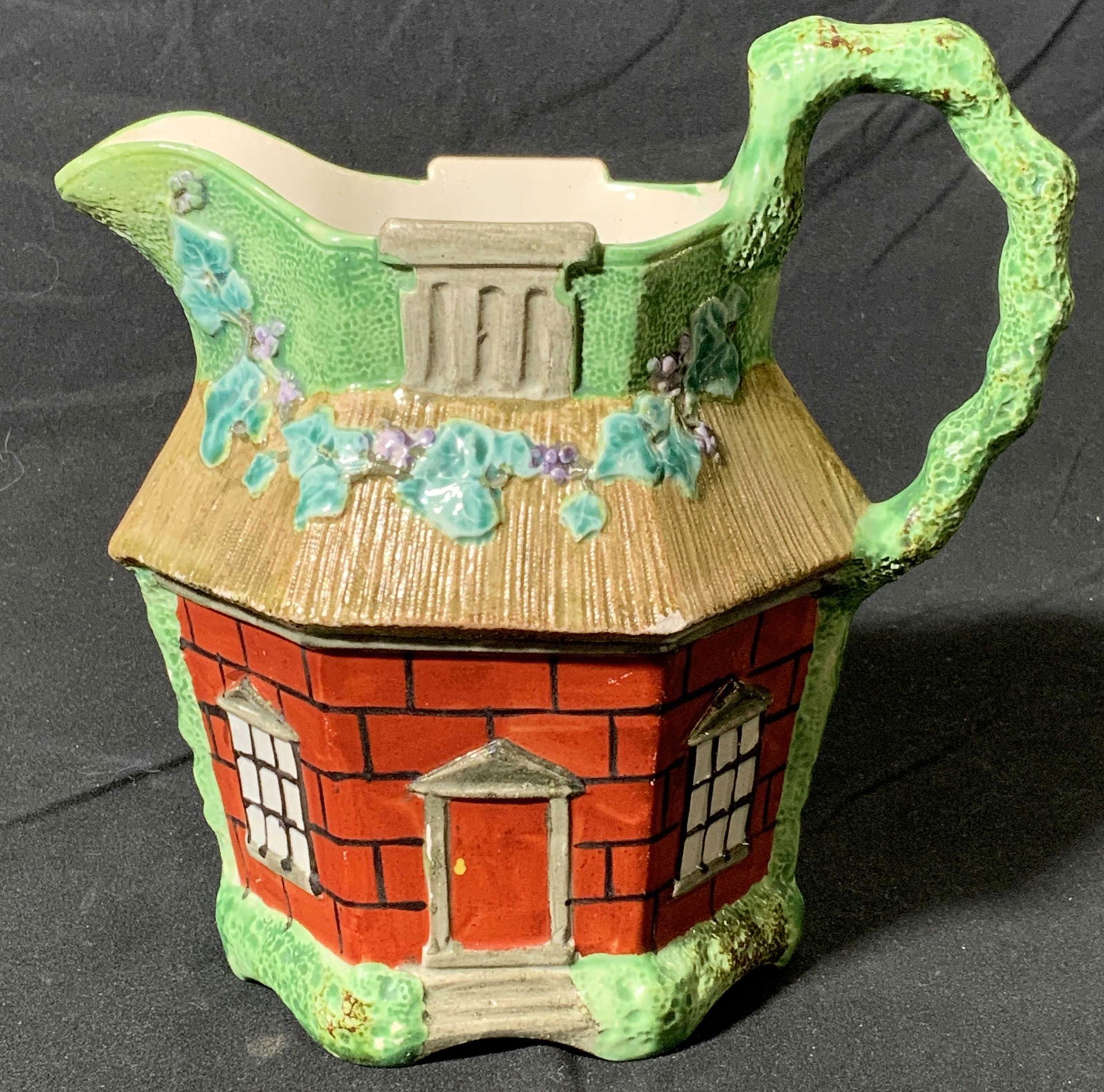 Antq Staffordshire Style Architectural Pitcher (1 of 7)