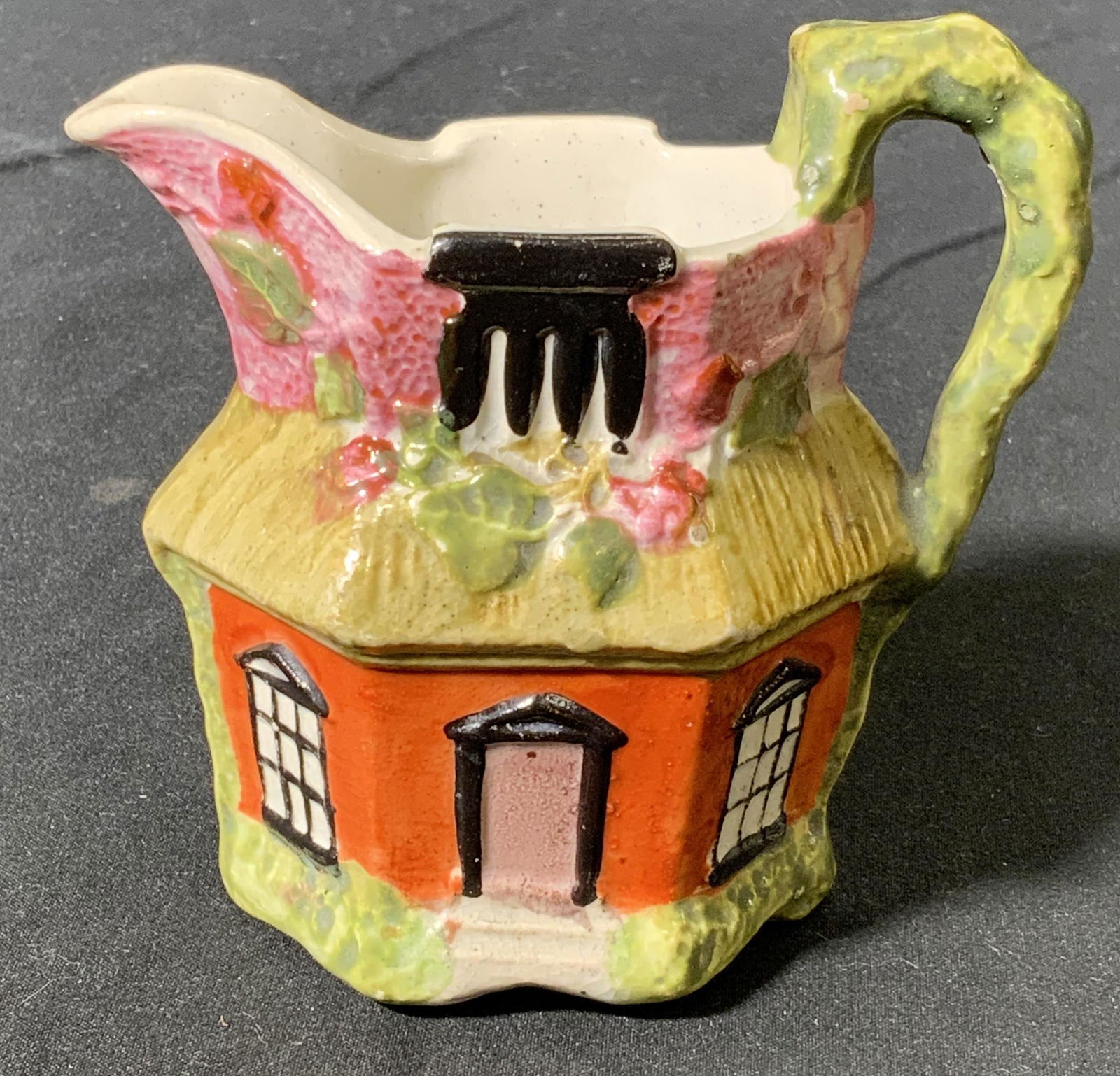 Antq Staffordshire Style Architectural Pitcher (1 of 6)