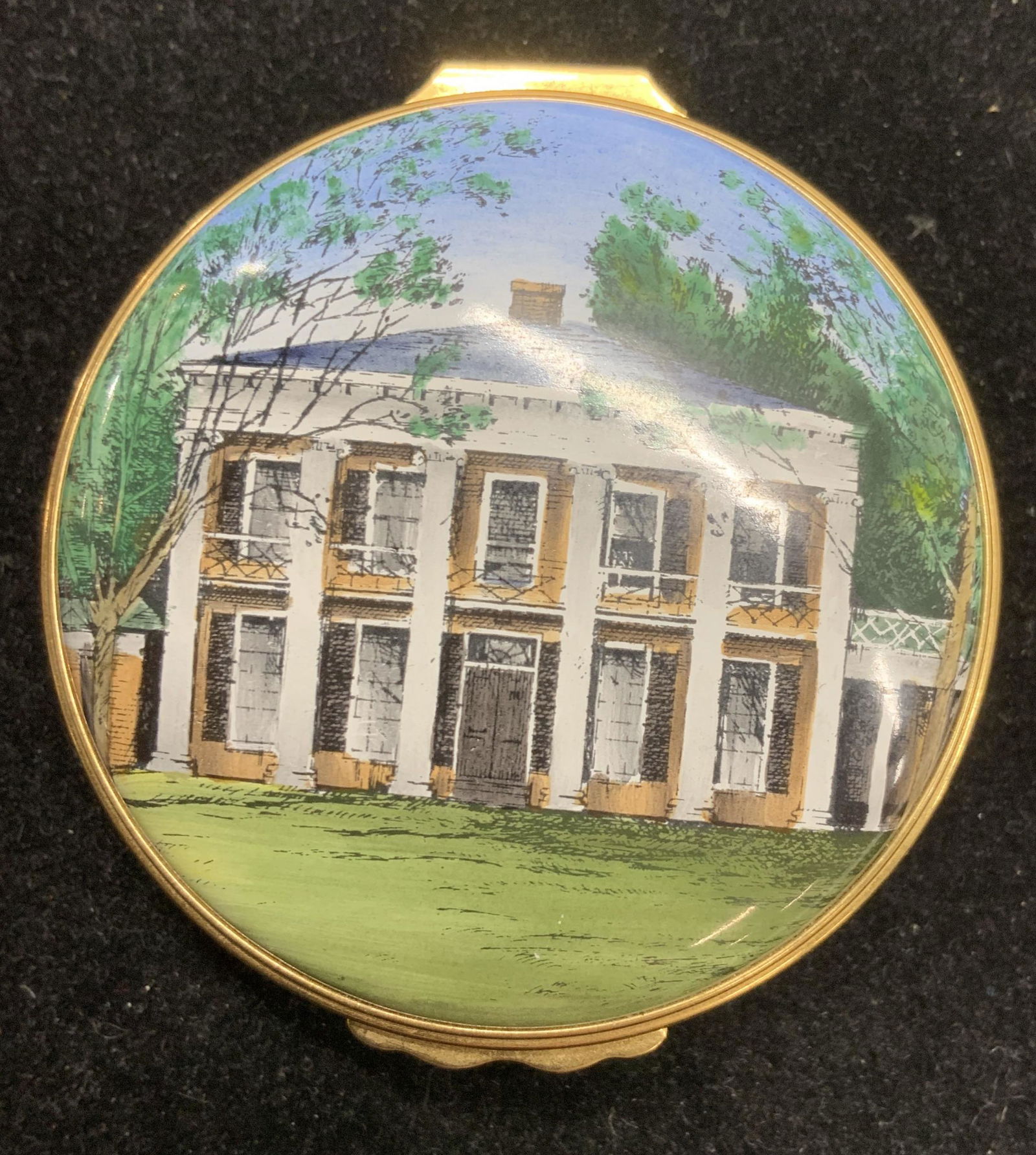 Collect. Halcyon Days Enamel Pillbox Pavilion 5 (1 of 6)