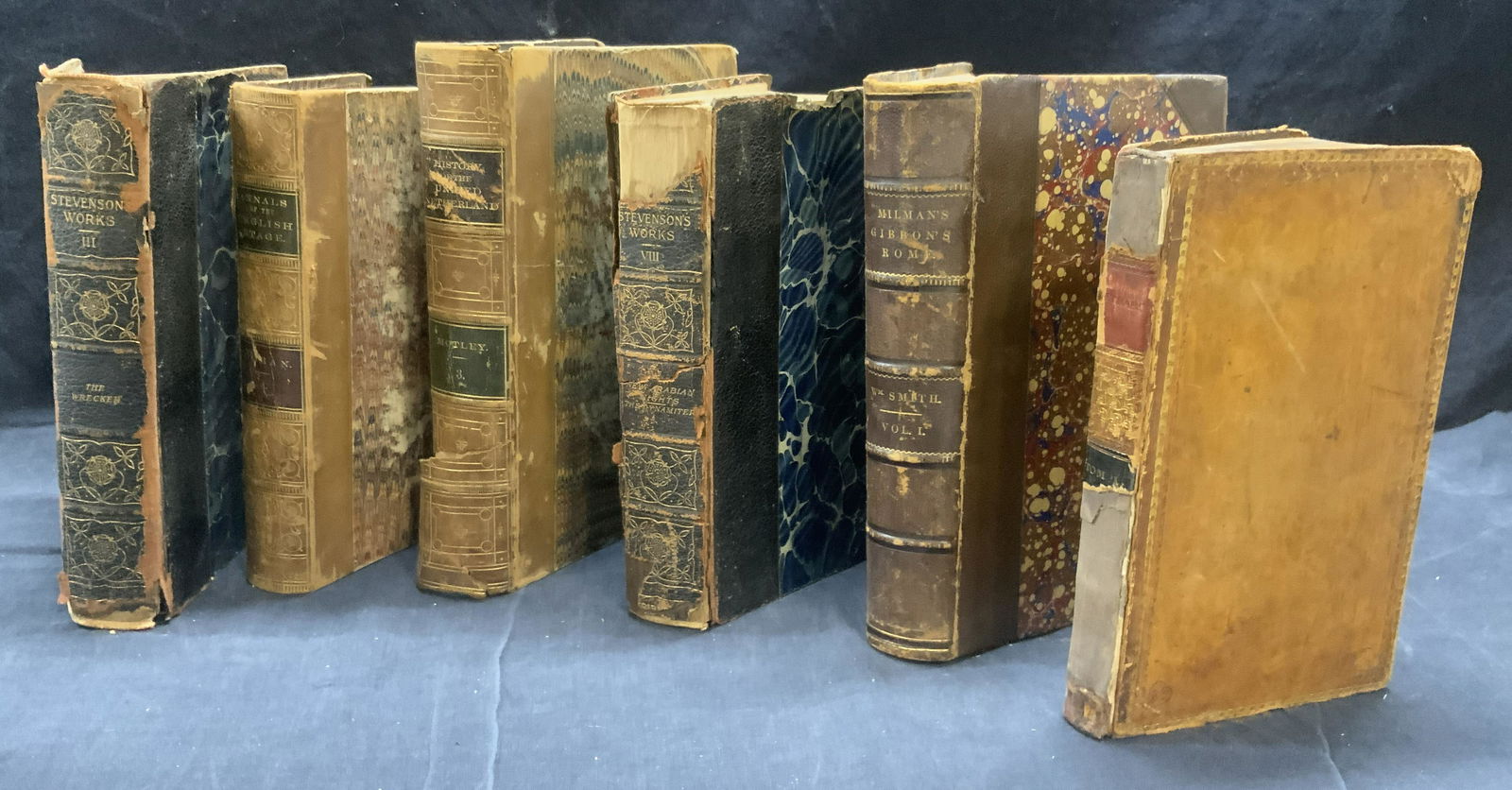 Lot 6 Antique Books, STEVENSONS WORKS & More (1 of 19)