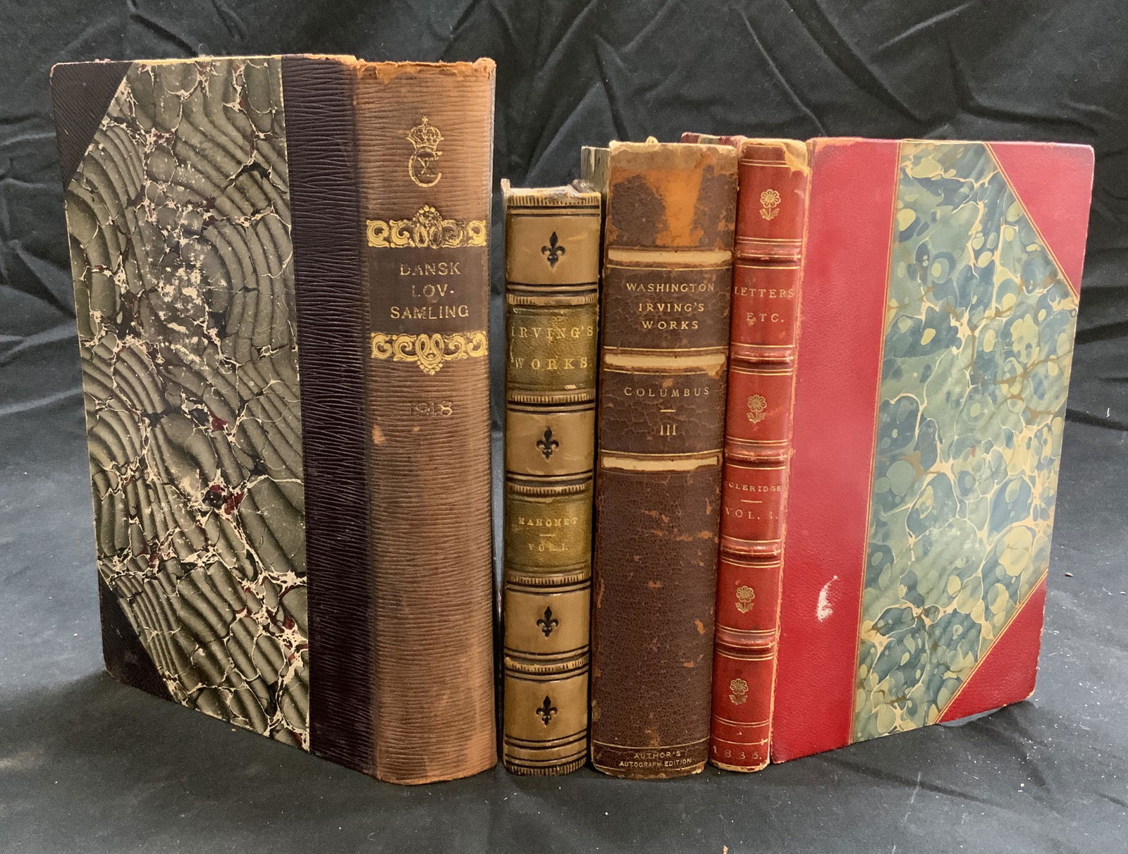 Group 4 Antique Books, Washington Irving, More (1 of 15)