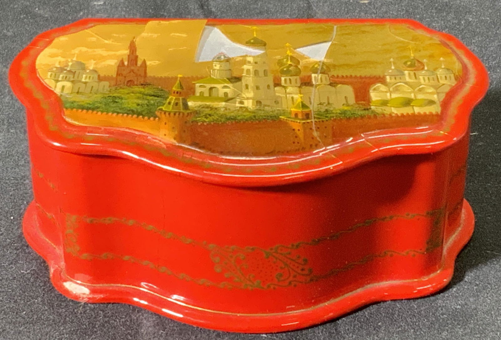 FEDOSKINO Russian Lacquerware Trinket Box COA (1 of 7)