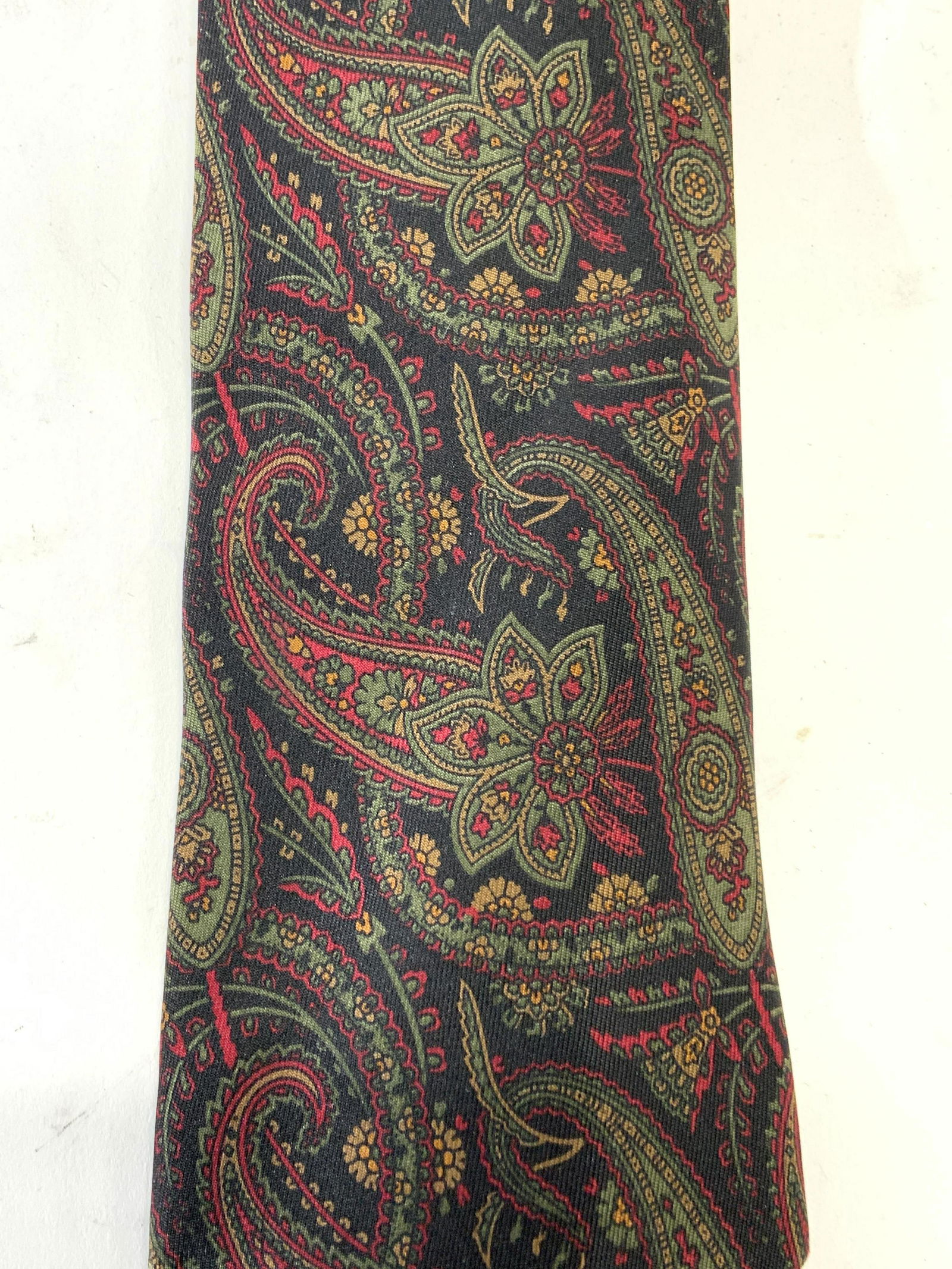 BRIONI Black Multi Paisley Silk Tie (1 of 4)