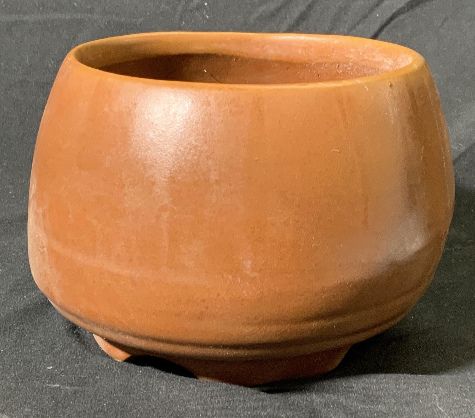 Vintage Hand Thrown Brown Pottery Vessel (1 of 4)
