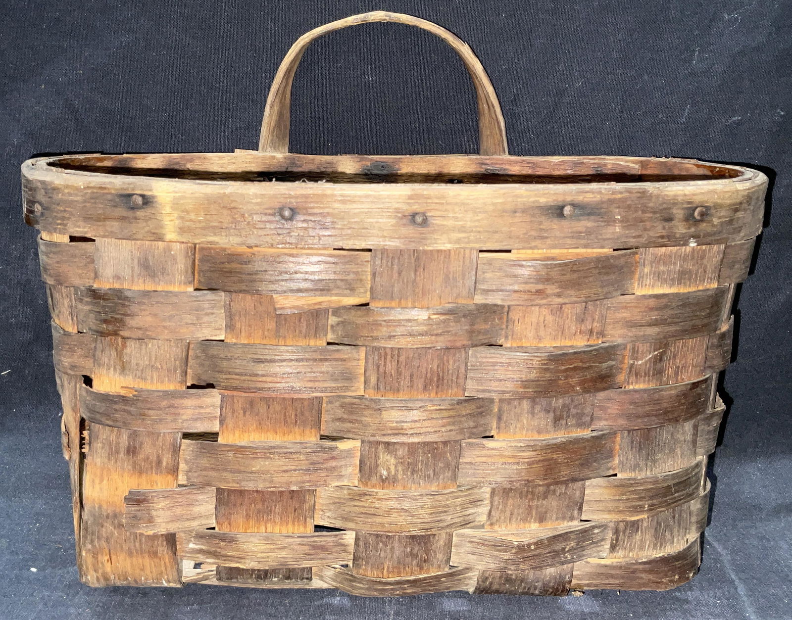 Vintage Woven 1 Handle Basket (1 of 5)
