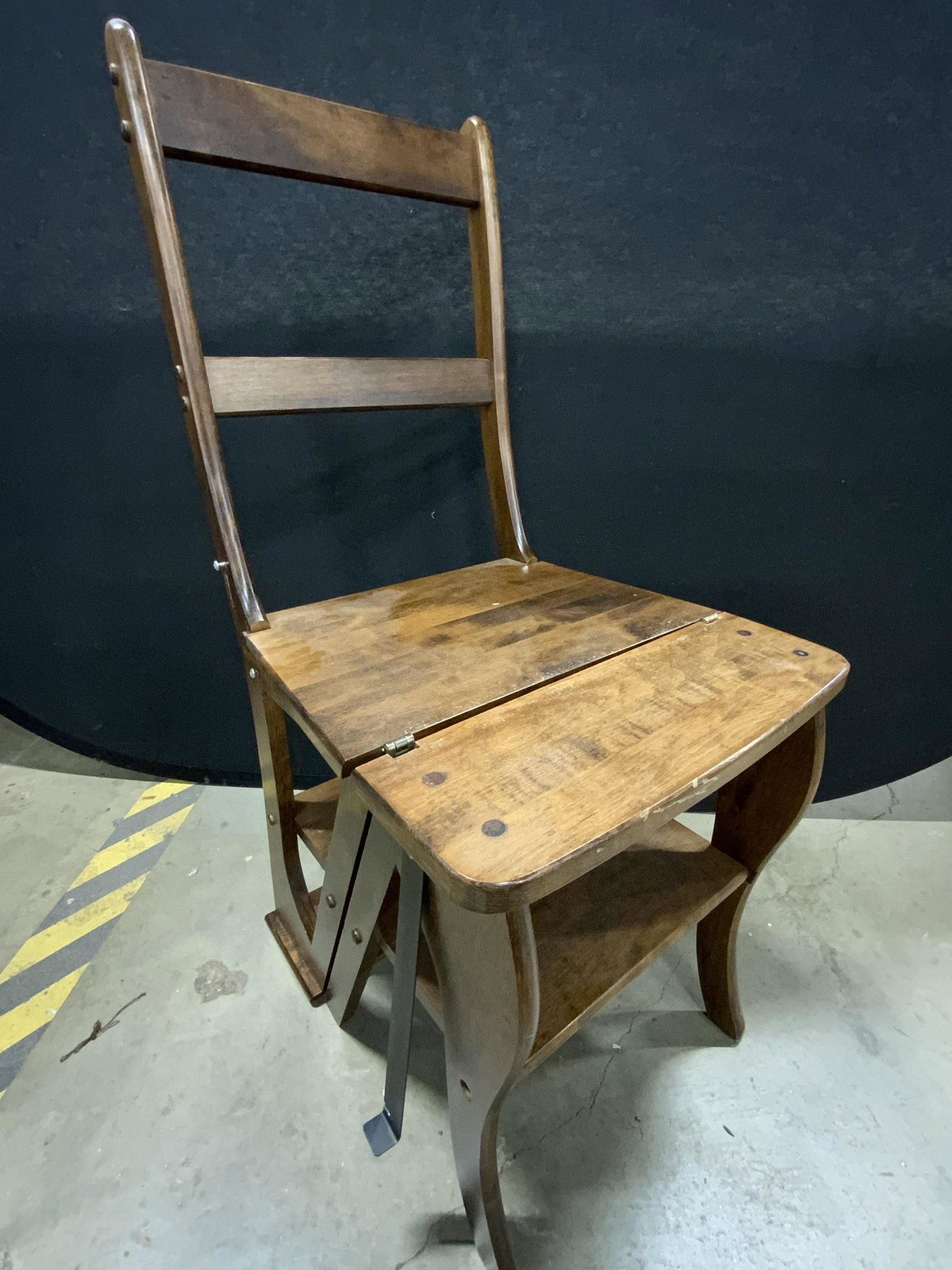 Vintage Wooden Ladder Chair / Stepladder Chair (1 of 13)