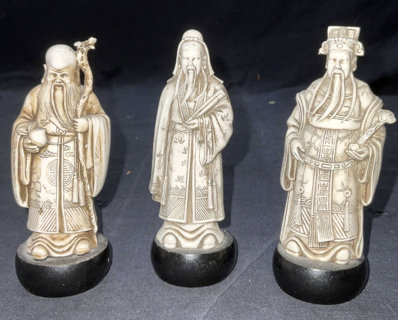 Lot 3 Miniature Asian Figurals (1 of 5)